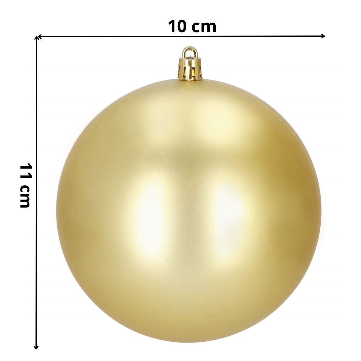 Kalėdiniai žaisliukai springos ca1188, 10 cm, 6 vnt.