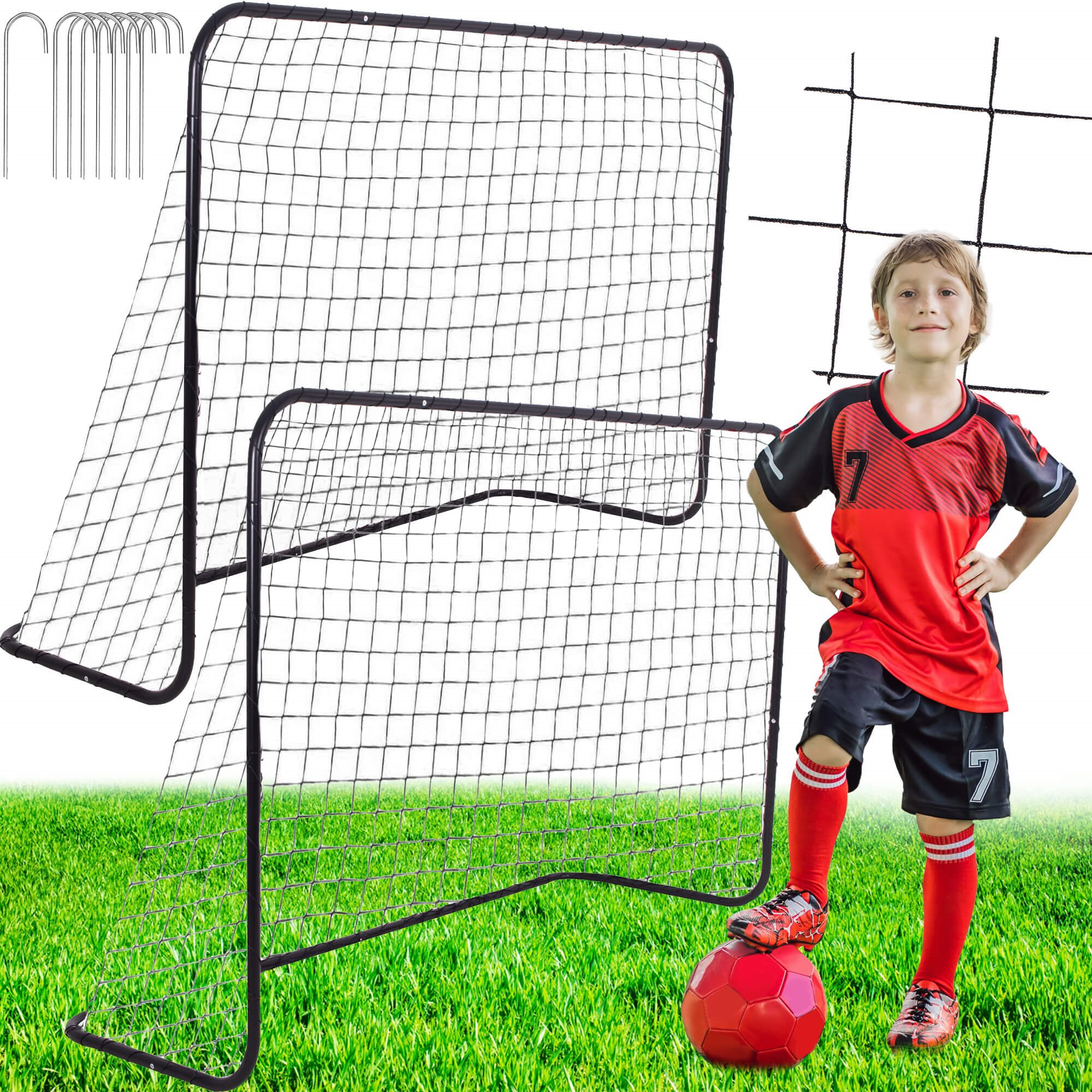 Futbolo vartų komplektas Springos SG0015 183x122x61 cm 3