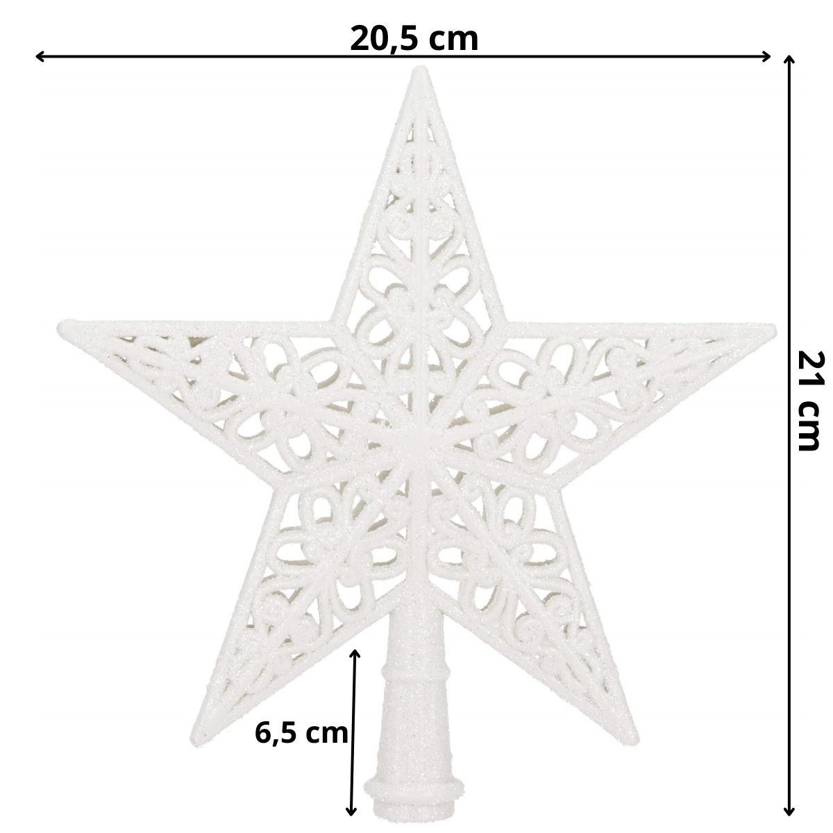 Eglutės žvaigždė springos 21 cm, žvaigždės formos