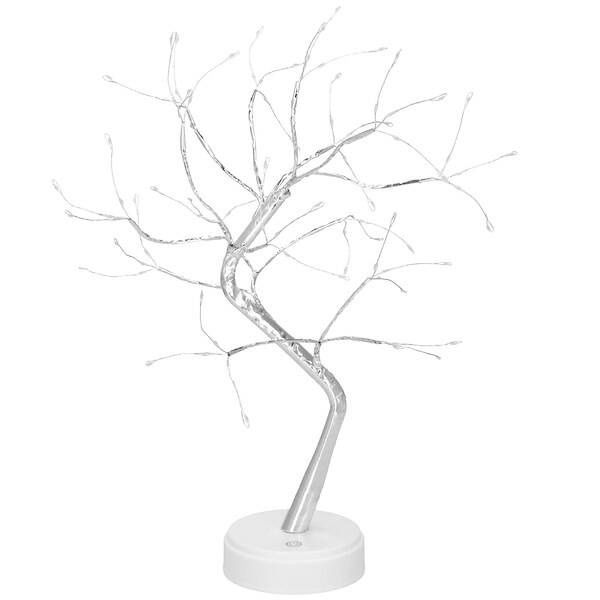 Dekoratyvinis led medelis springos 45 cm, 90 led, šaltai baltas apšvietimas