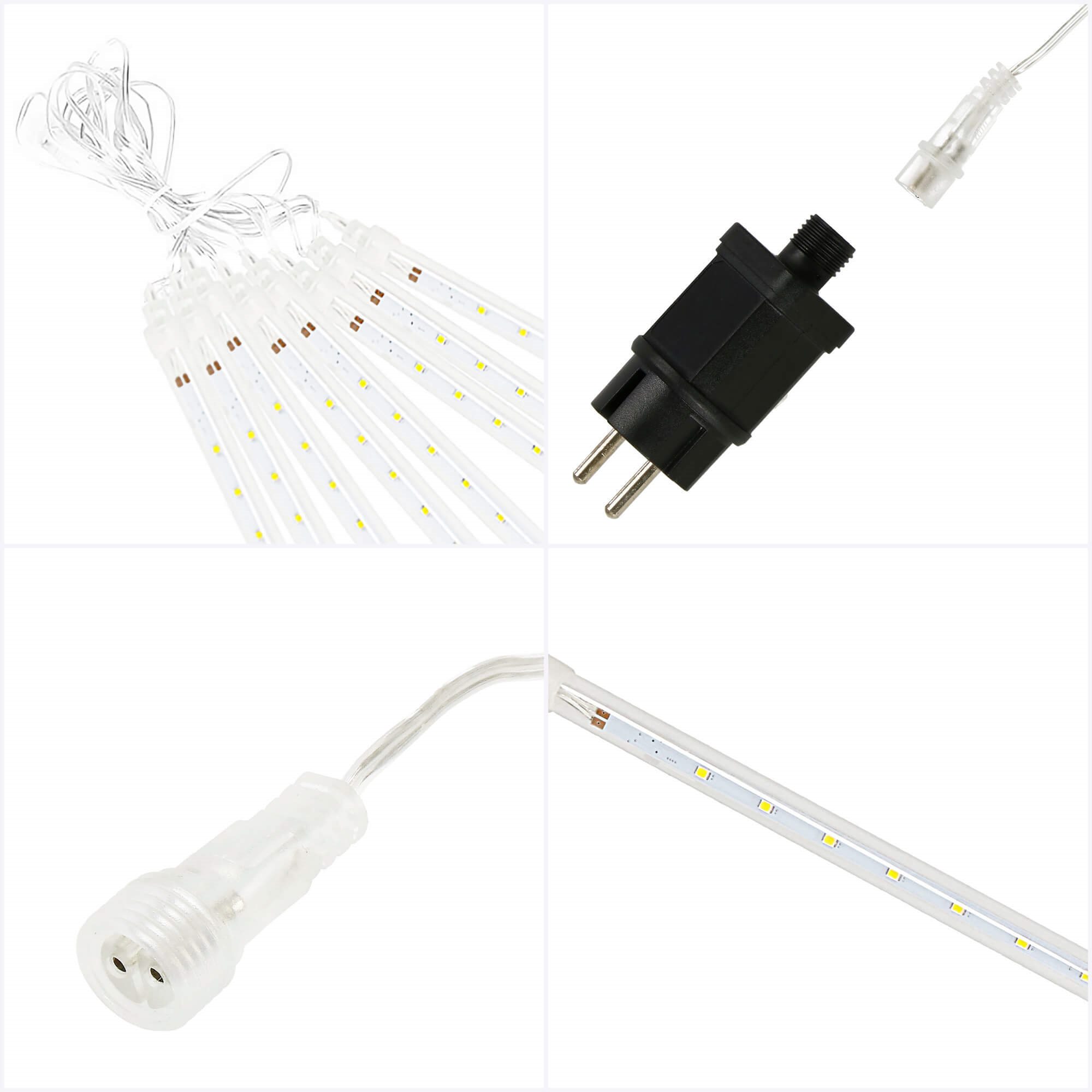 Kalėdinė girlianda springos 288 led, 7,2 m, šaltai balta, ip44