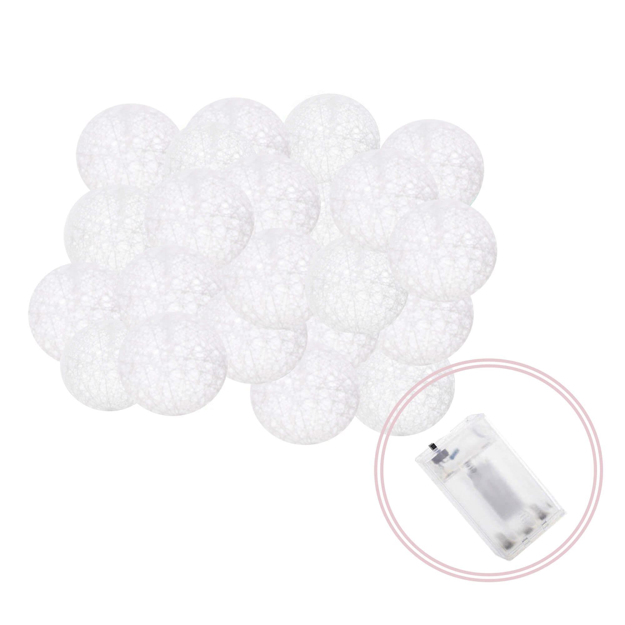 Dekoratyvinė šviesų girlianda 30 led, šilta balta spalva, 6,1 m
