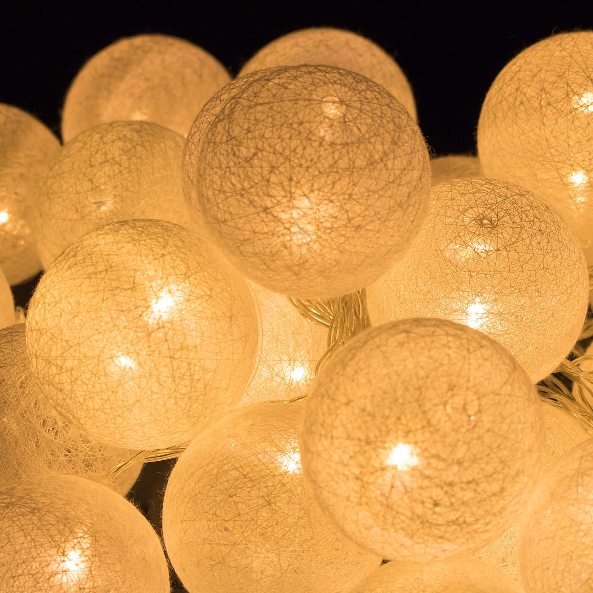 Dekoratyvinė šviesų girlianda 30 led, šilta balta spalva, 6,1 m