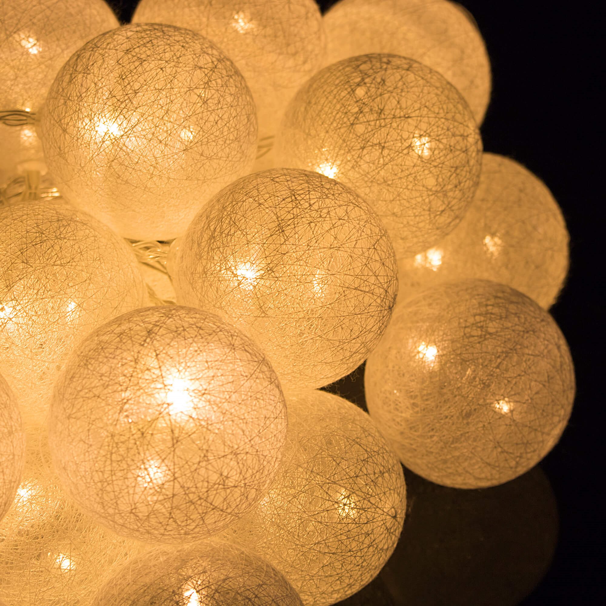 Dekoratyvinė šviesų girlianda 30 led, šilta balta spalva, 6,1 m