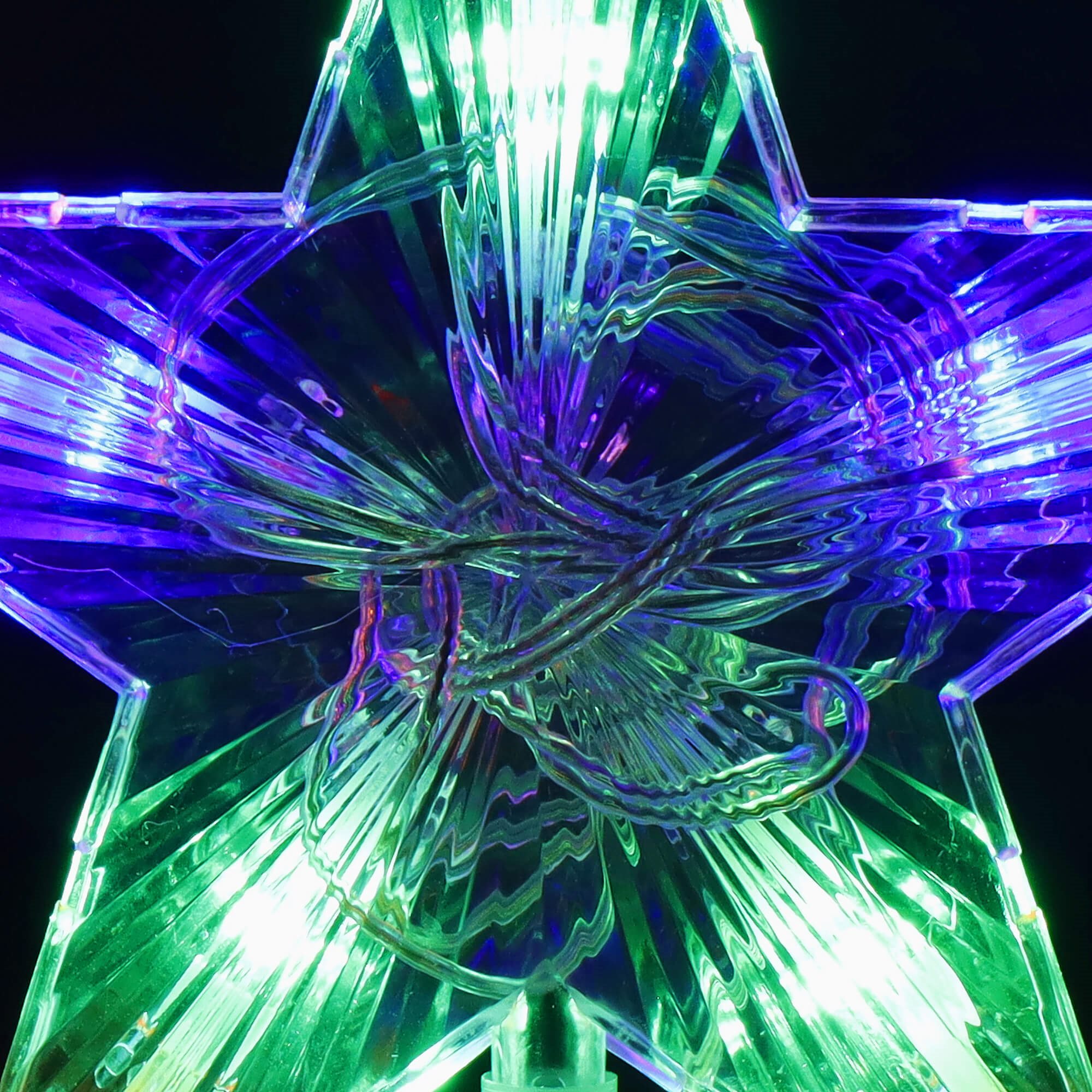 Eglutės viršūnės žvaigždė springos cl4129 su 10 led lemputėmis