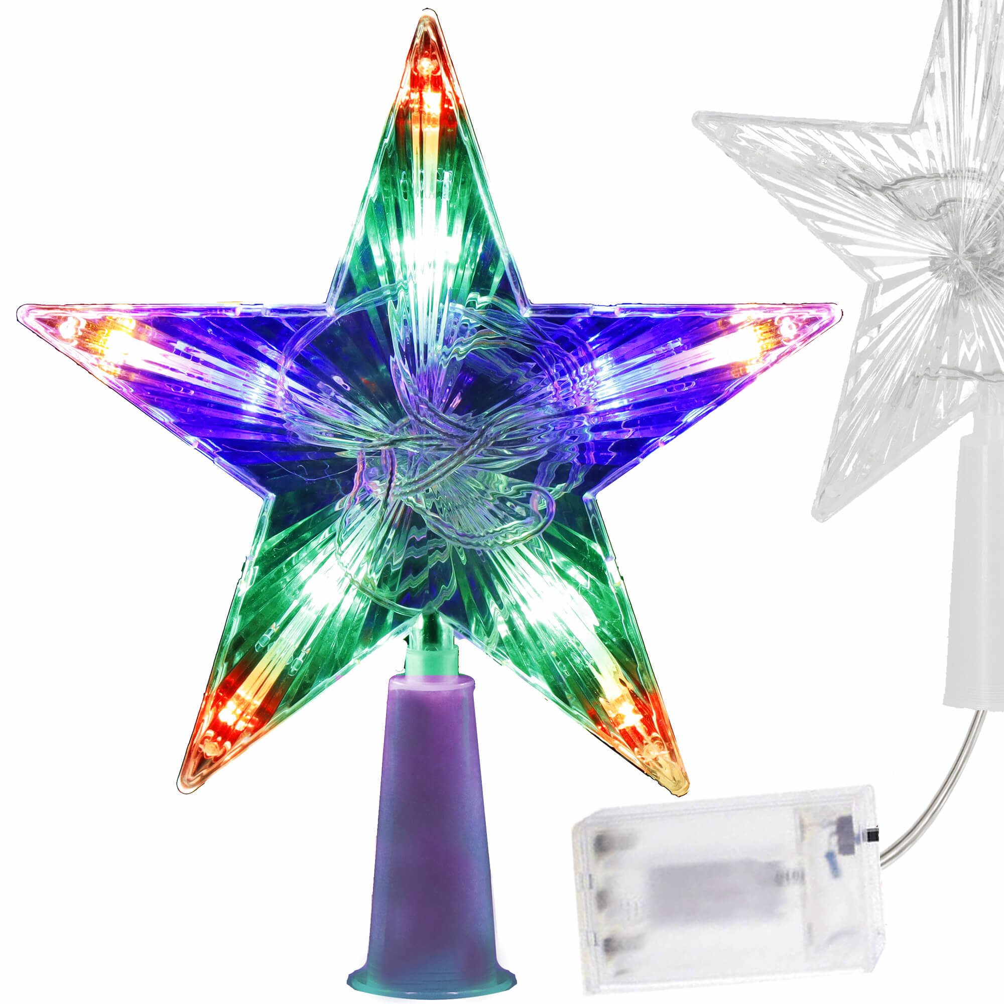 Eglutės viršūnės žvaigždė springos cl4129 su 10 led lemputėmis