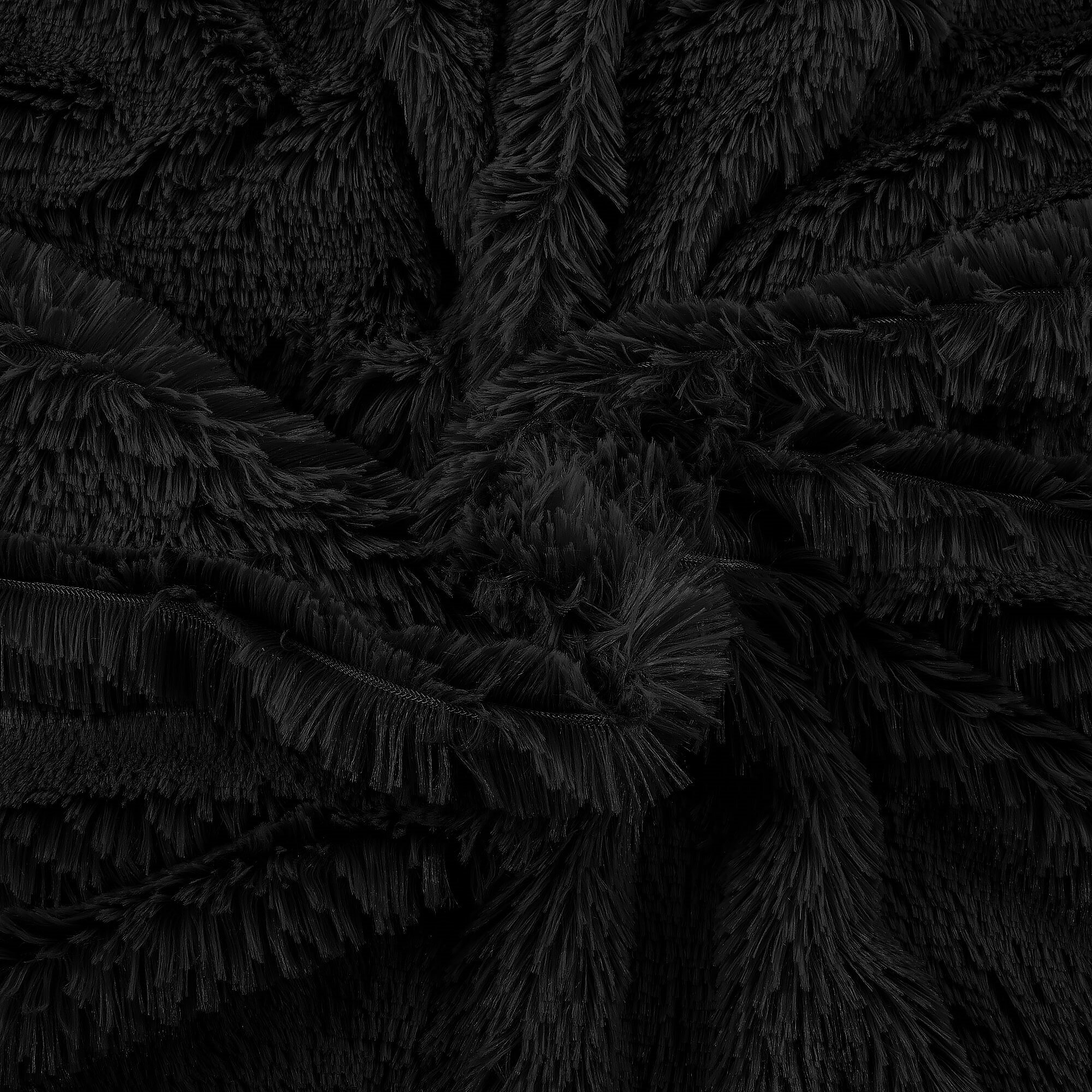 Pledas springos 160 x 200 cm, juodas, poliesteris