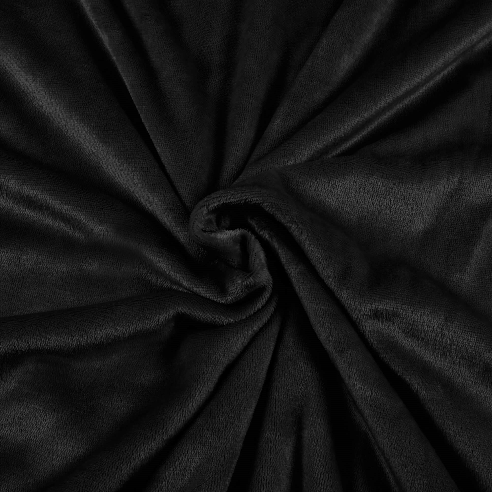 Pledas springos 160 x 200 cm, juodas, poliesteris