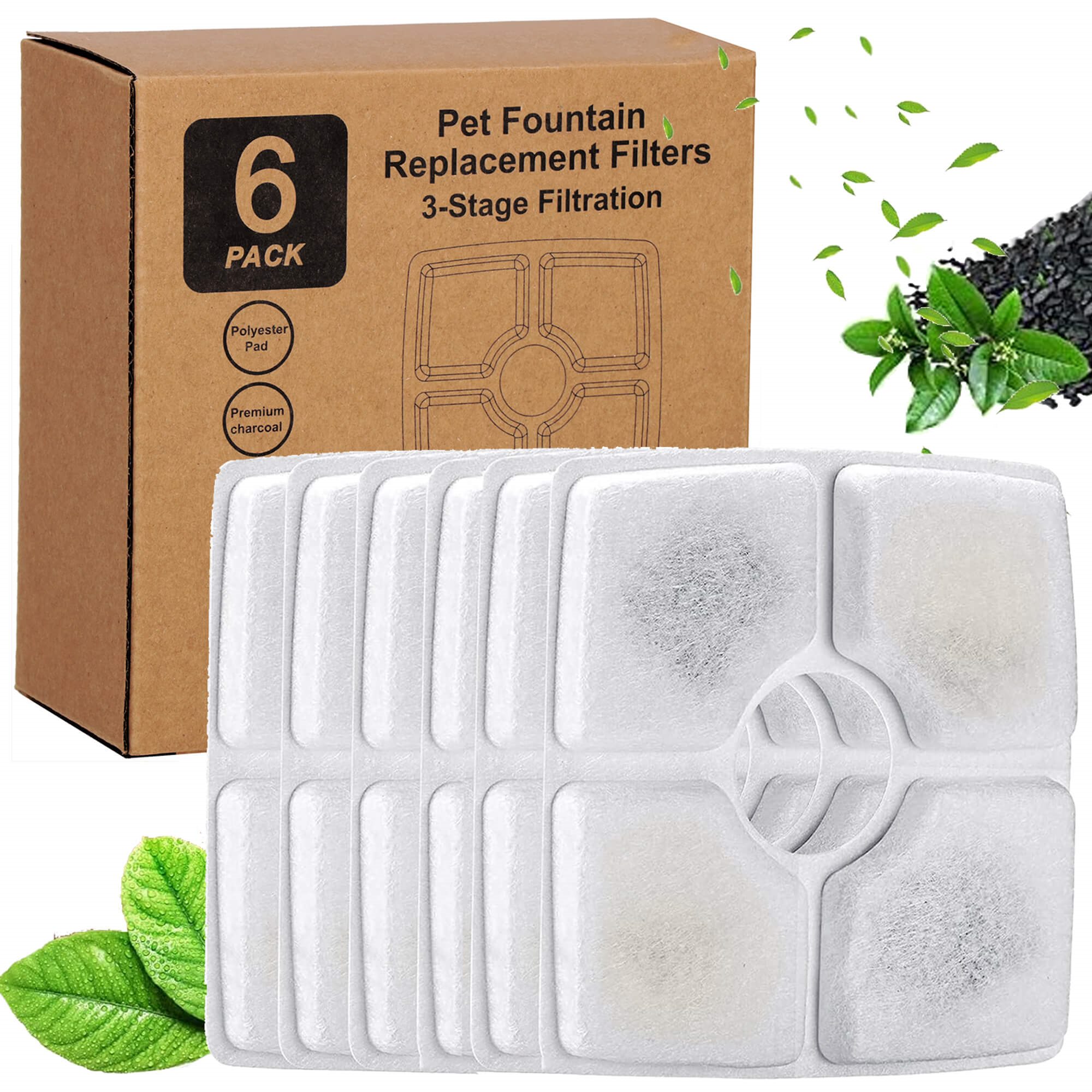 Gyvūnėlių gertuvės filtras springos pa0314, 6 vnt. 1