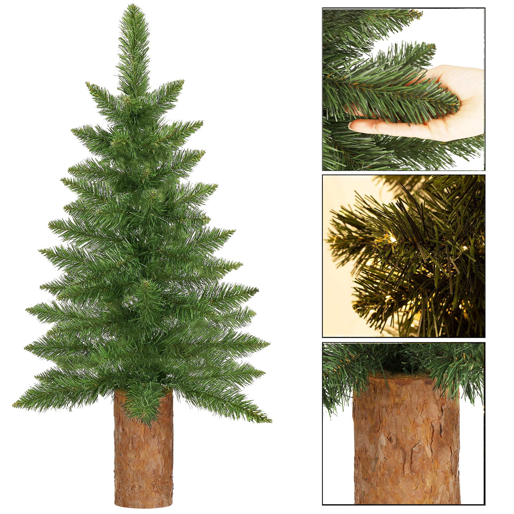Kalėdų eglutė springos 80 cm su natūraliu kamienu