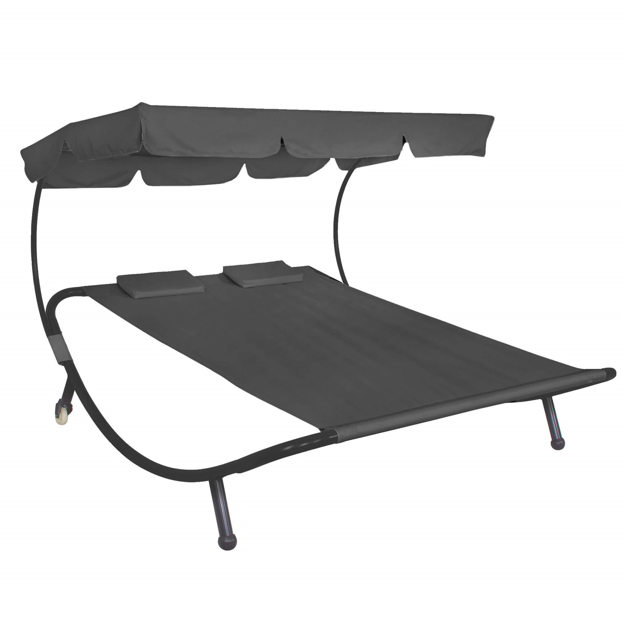 Sodo sofa Springos GF2002 su skydeliu ir pagalvėmis