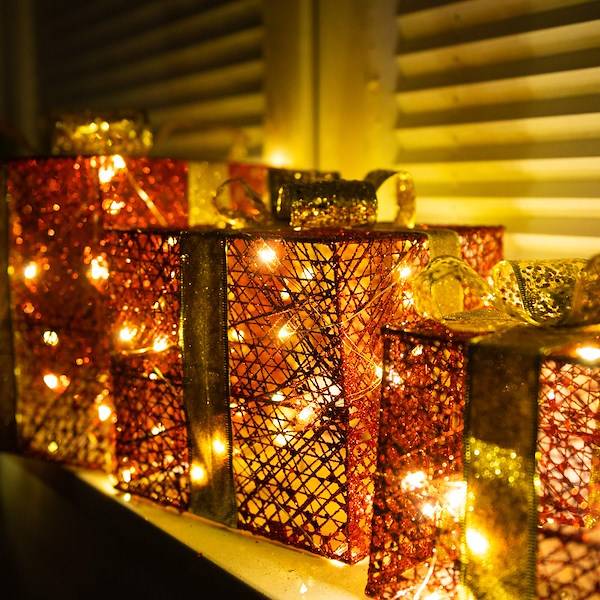 Kalėdinė led dekoracija springos ca1026, 3 dalių rinkinys