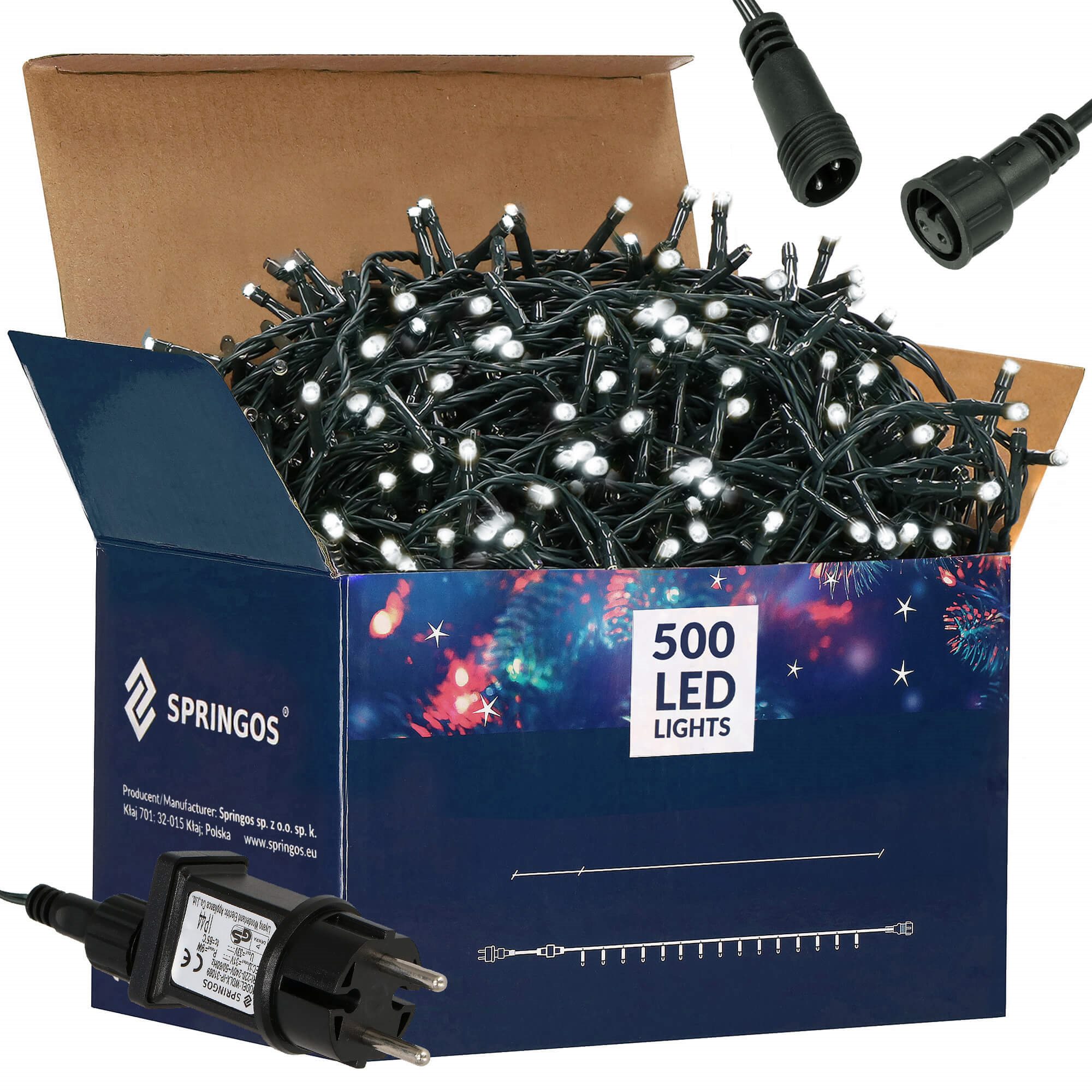 Kalėdinės lemputės 500 led 2