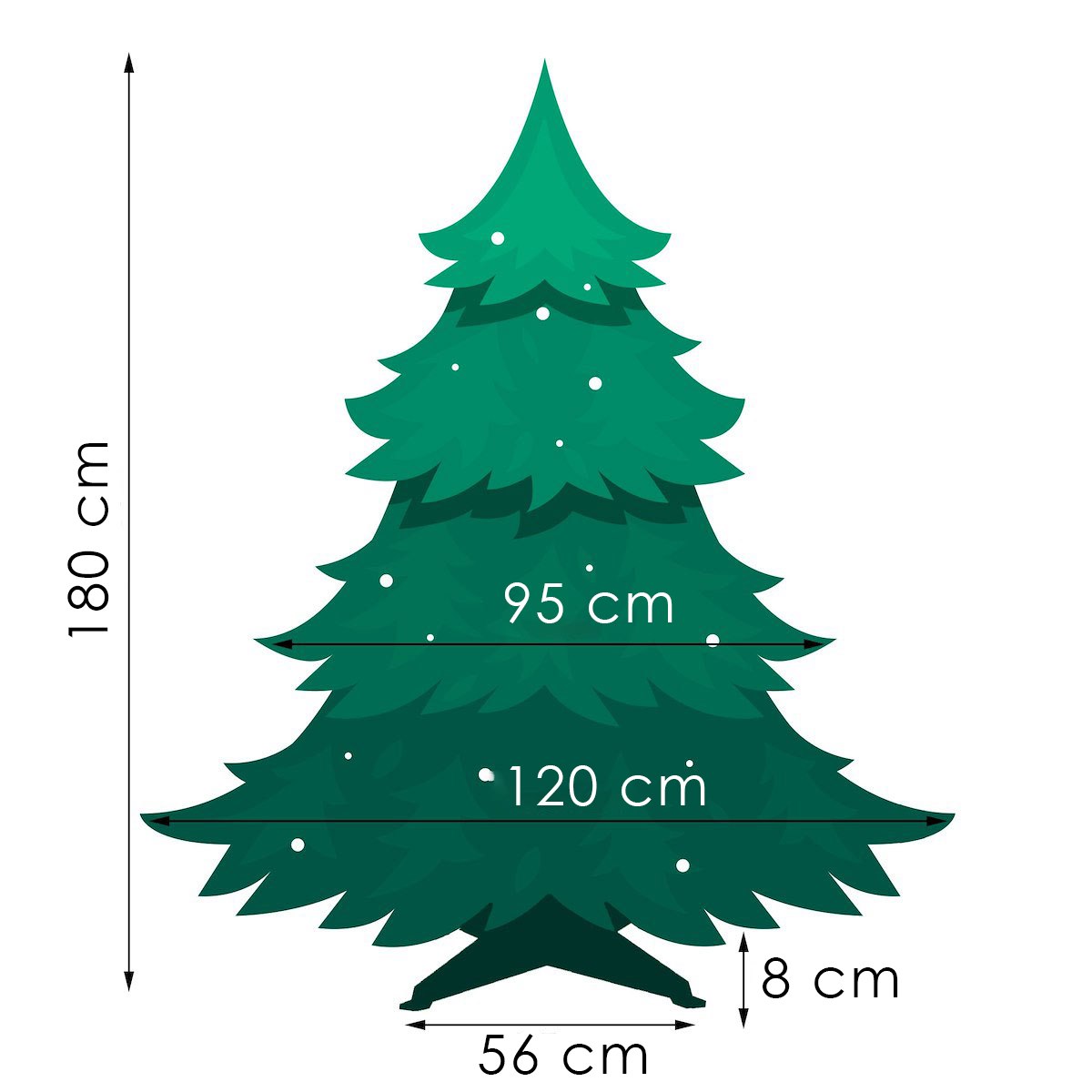 Dirbtinė kalėdų eglutė springos 180 cm