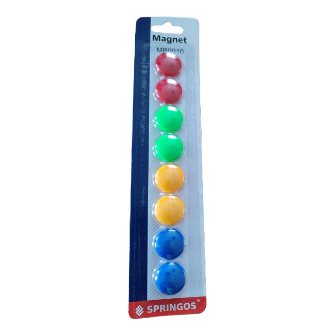 Magnetai Springos apvalūs 20 mm 8 vnt.