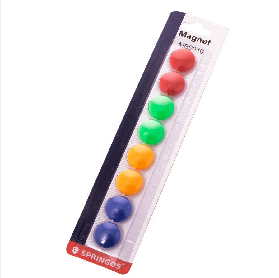 Magnetai Springos apvalūs 20 mm 8 vnt. 2