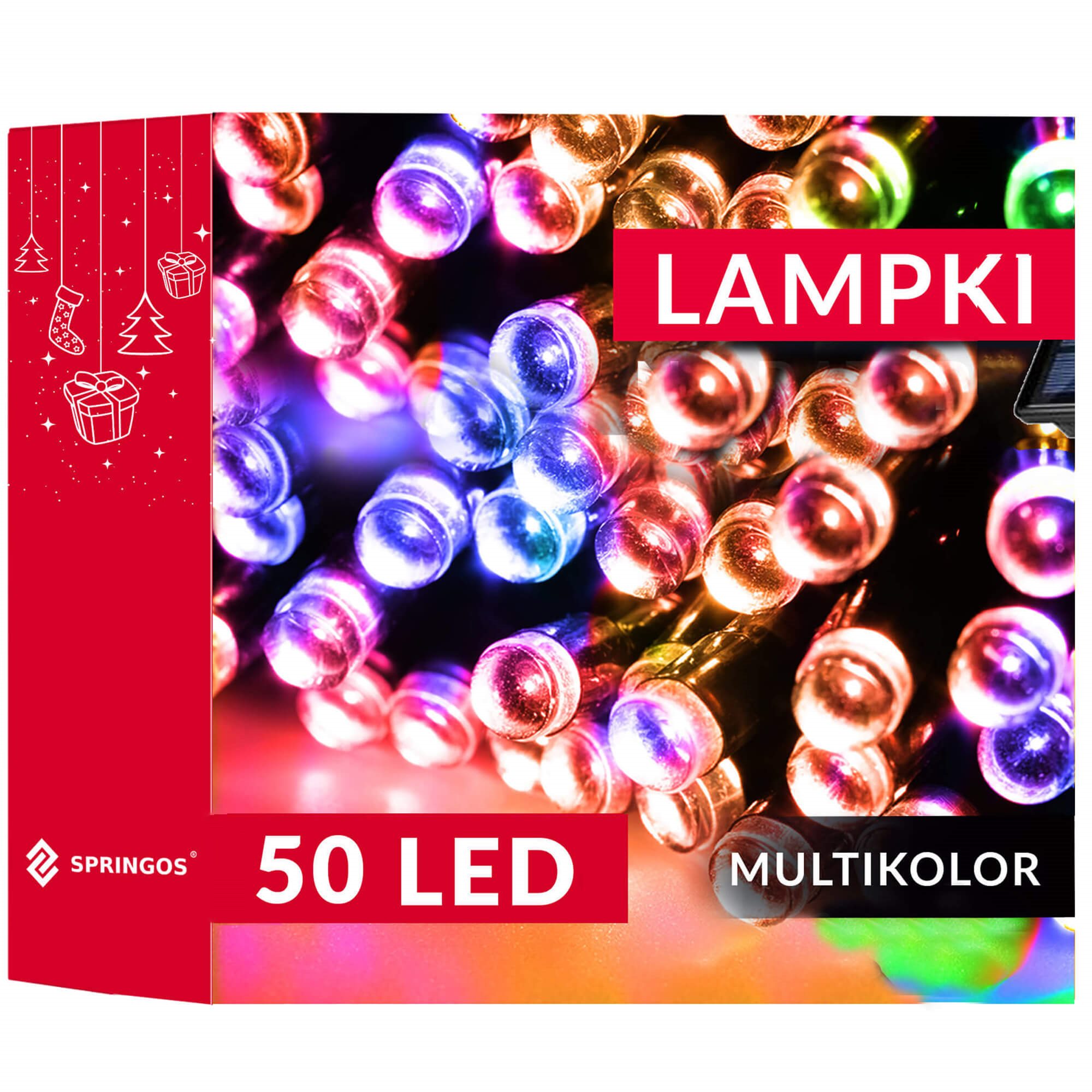 Kalėdinė girlianda springos, 50 led, 5 m