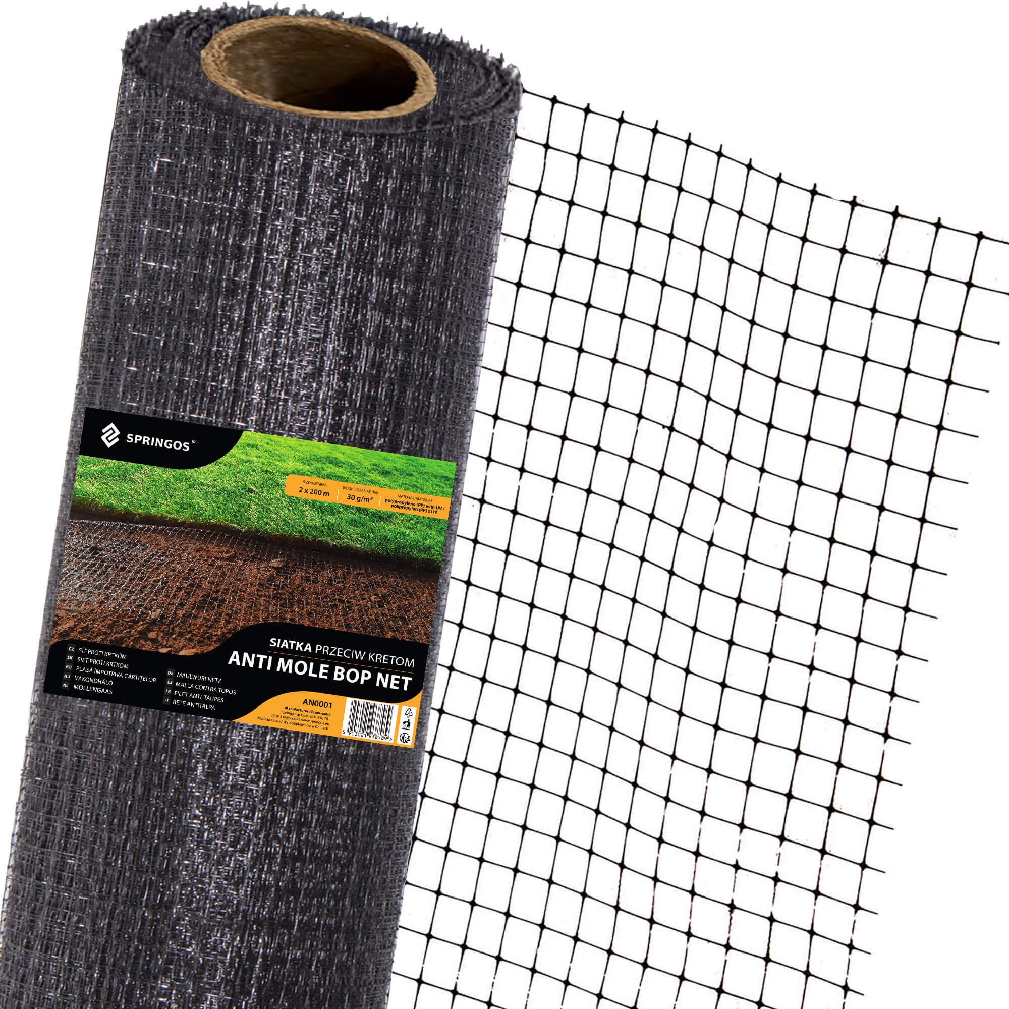 Tinklelis nuo kurmių springus 1x25 m 2