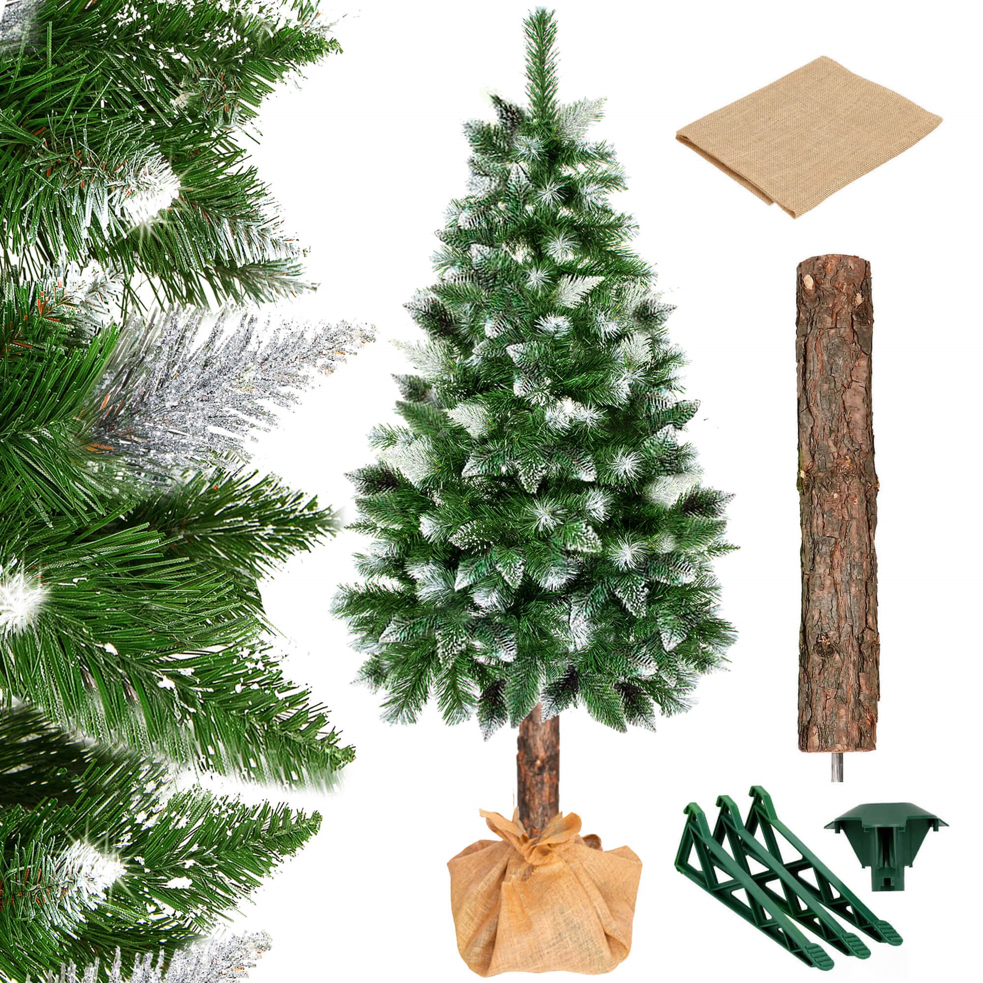 Kalėdinė eglutė springos ct0112 220 cm su deimantiniu šerkšnu