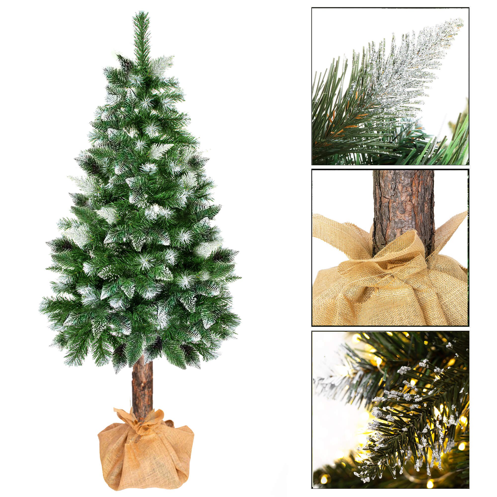 Kalėdinė eglutė springos ct0112 220 cm su deimantiniu šerkšnu