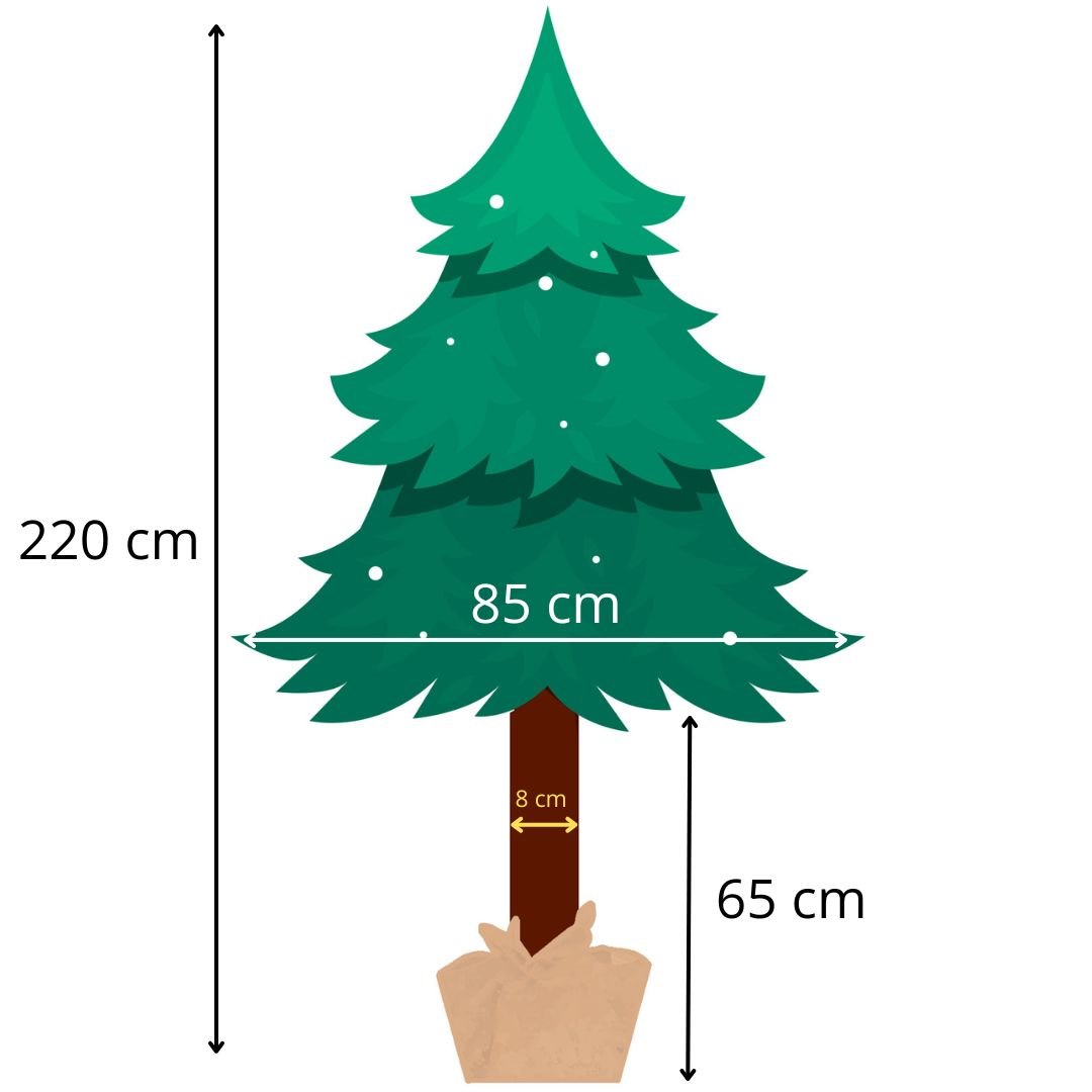 Kalėdinė eglutė springos ct0112 220 cm su deimantiniu šerkšnu 3