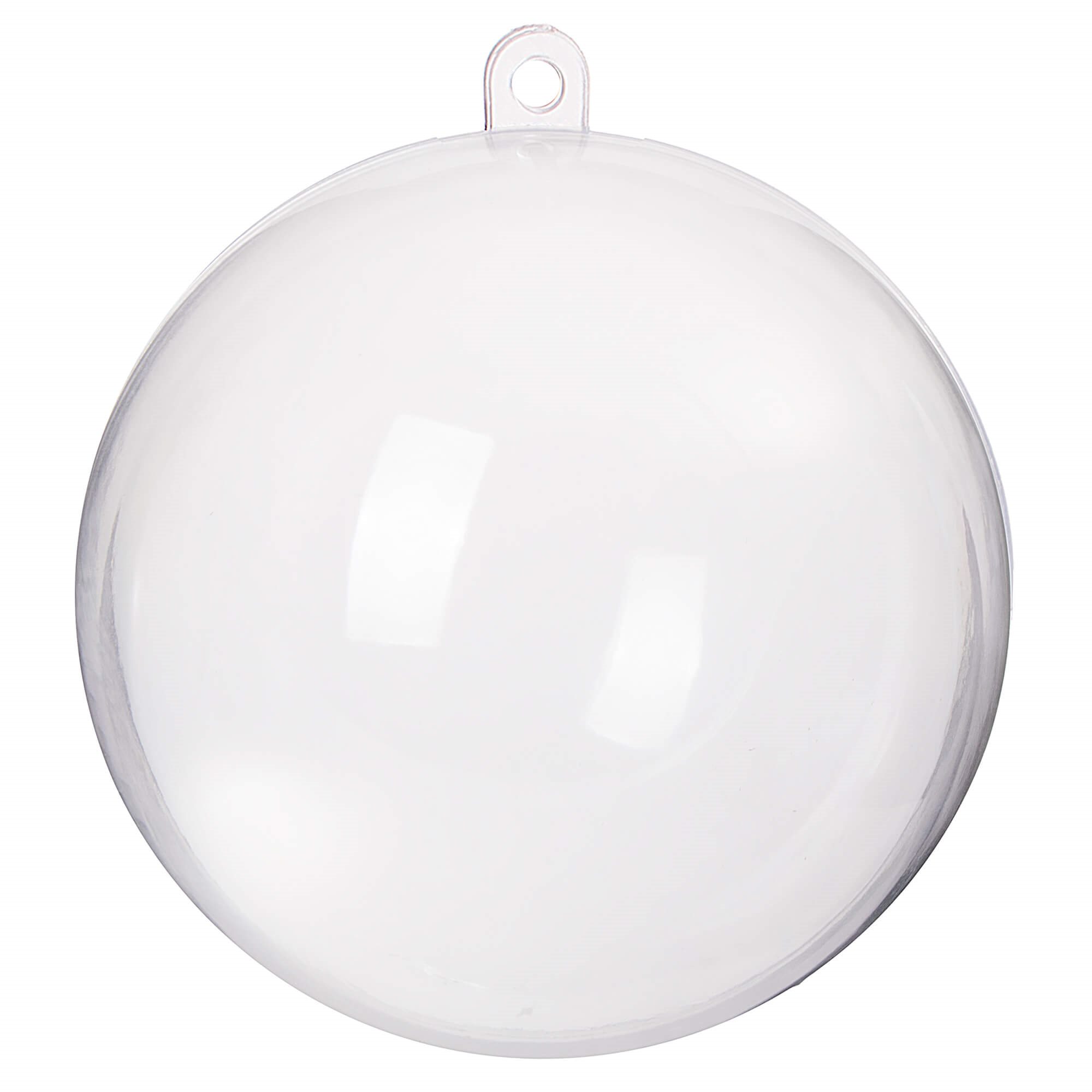 Kalėdinis plastikinis burbulas springos 8 cm