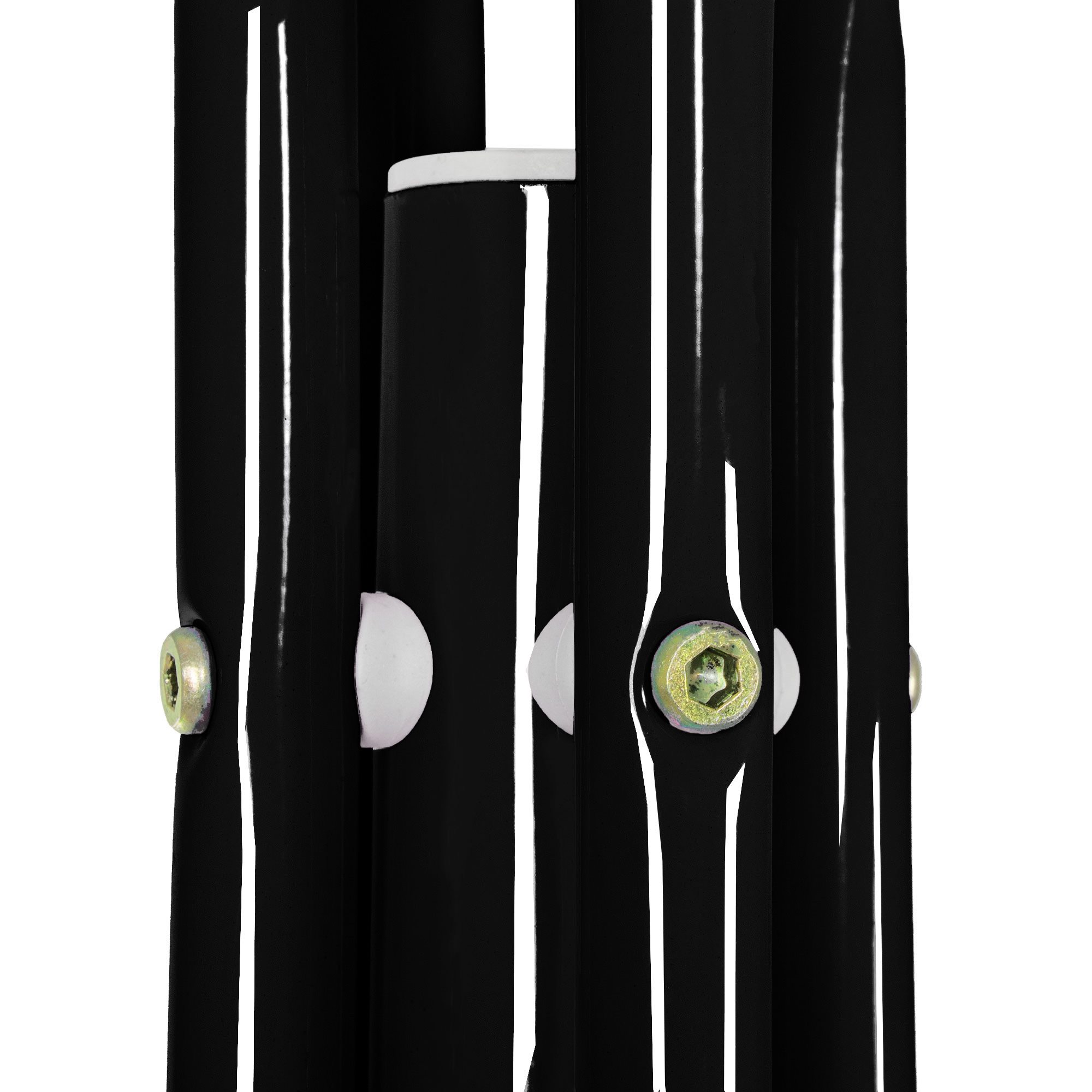 Metalinė drabužių kabykla su 12 kabliukų, juoda, 177 cm 2
