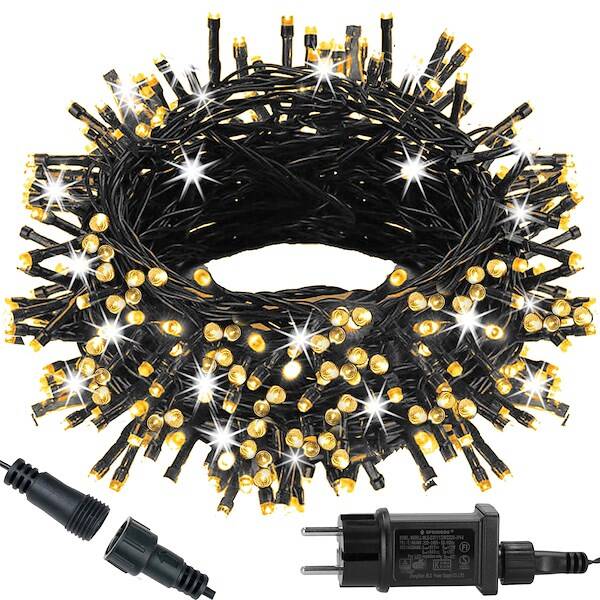 Kalėdinės lemputės springos 300 led, 17,5 m