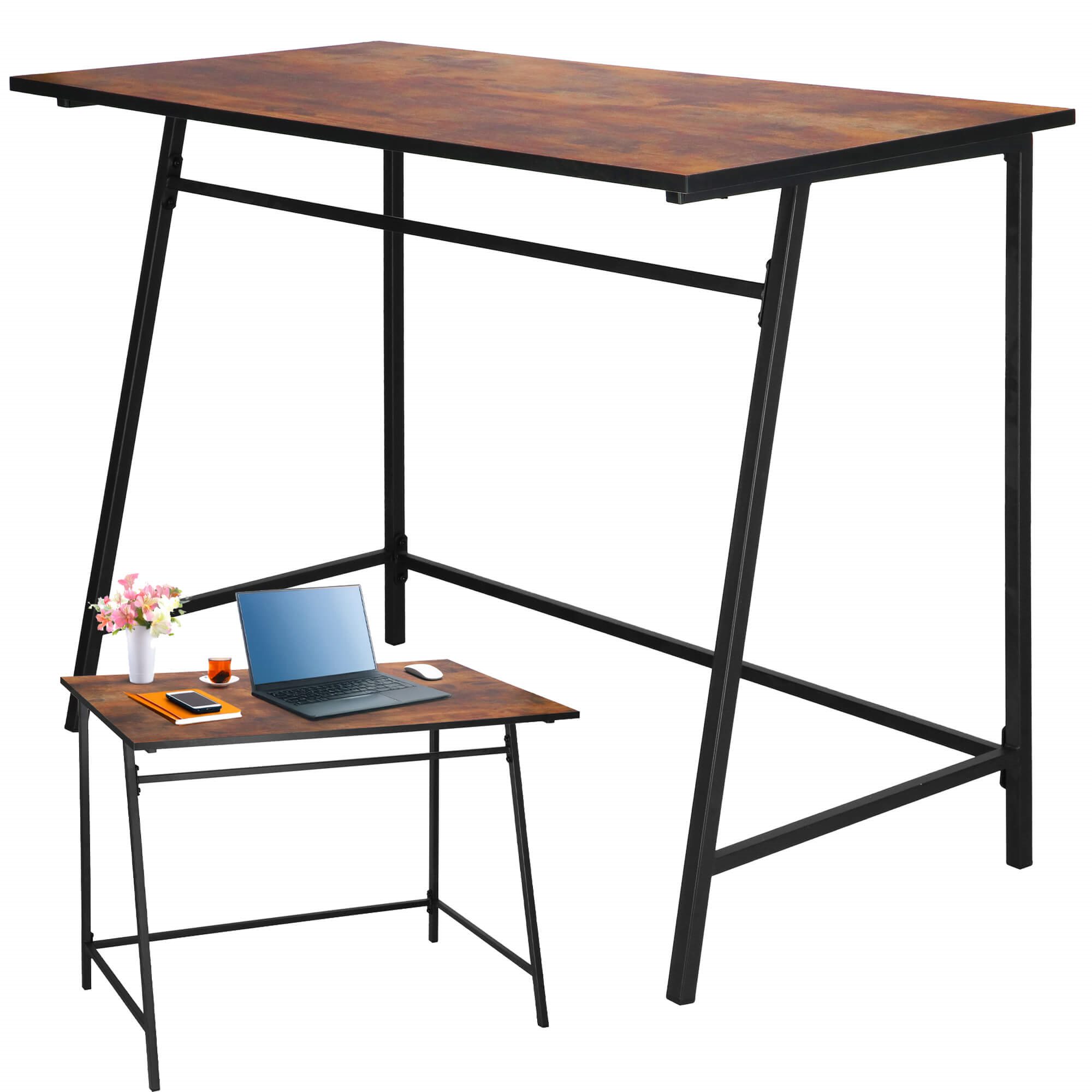 Rašomasis stalas springos hf0027, 100x50x76 cm, loft stilius 3