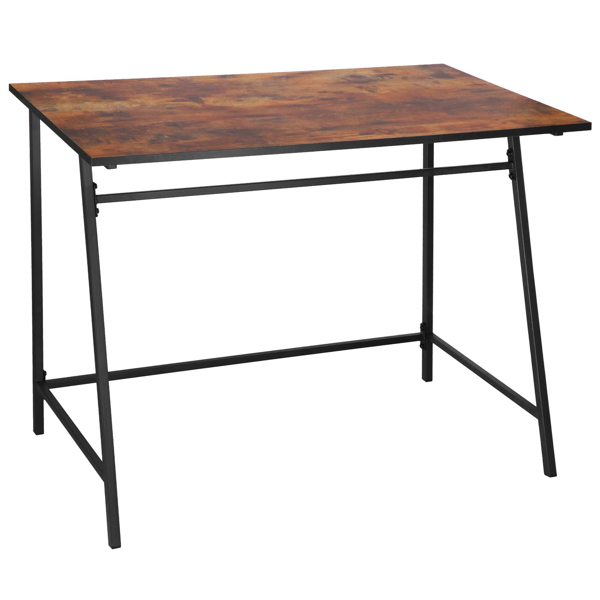 Rašomasis stalas springos hf0027, 100x50x76 cm, loft stilius