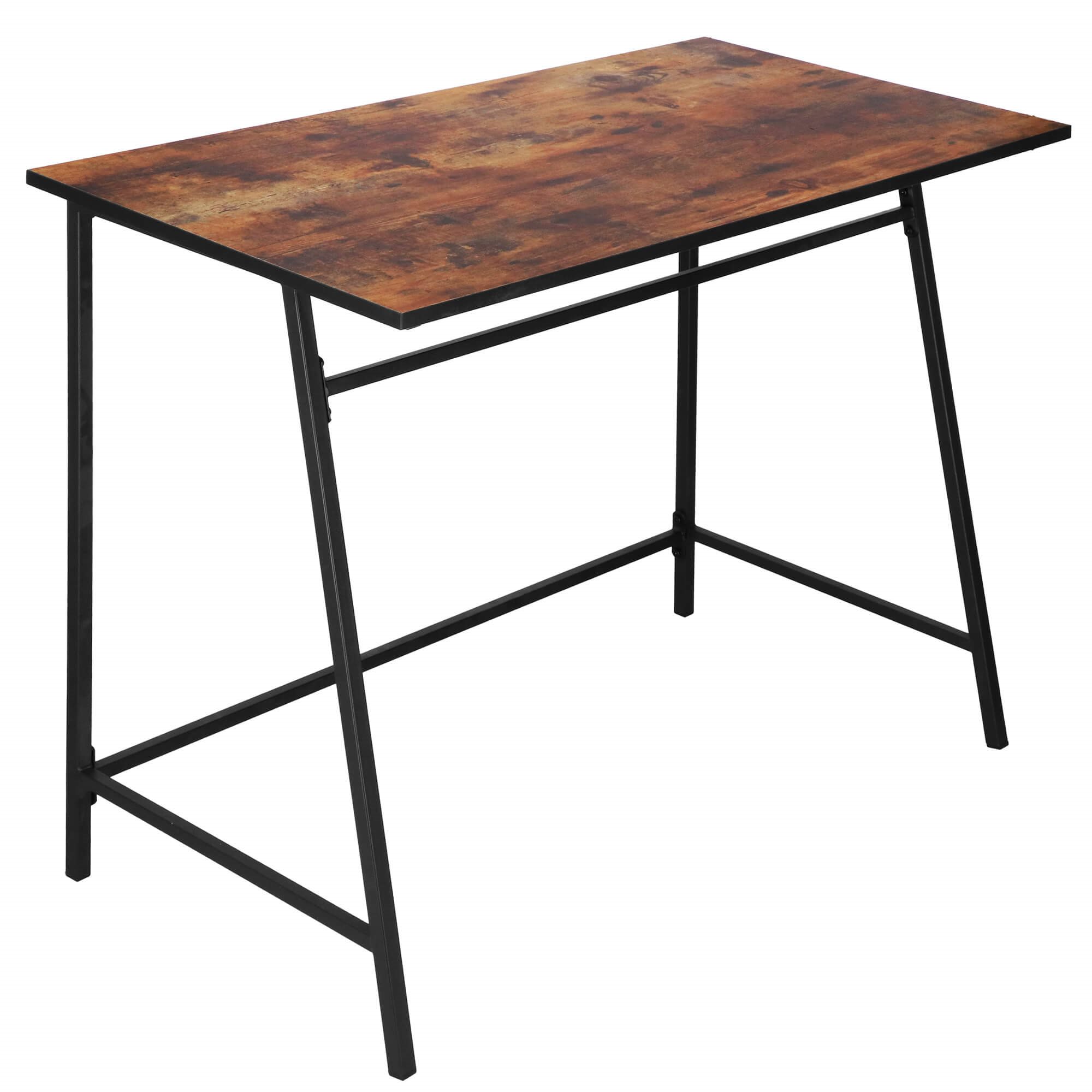 Rašomasis stalas springos hf0027, 100x50x76 cm, loft stilius