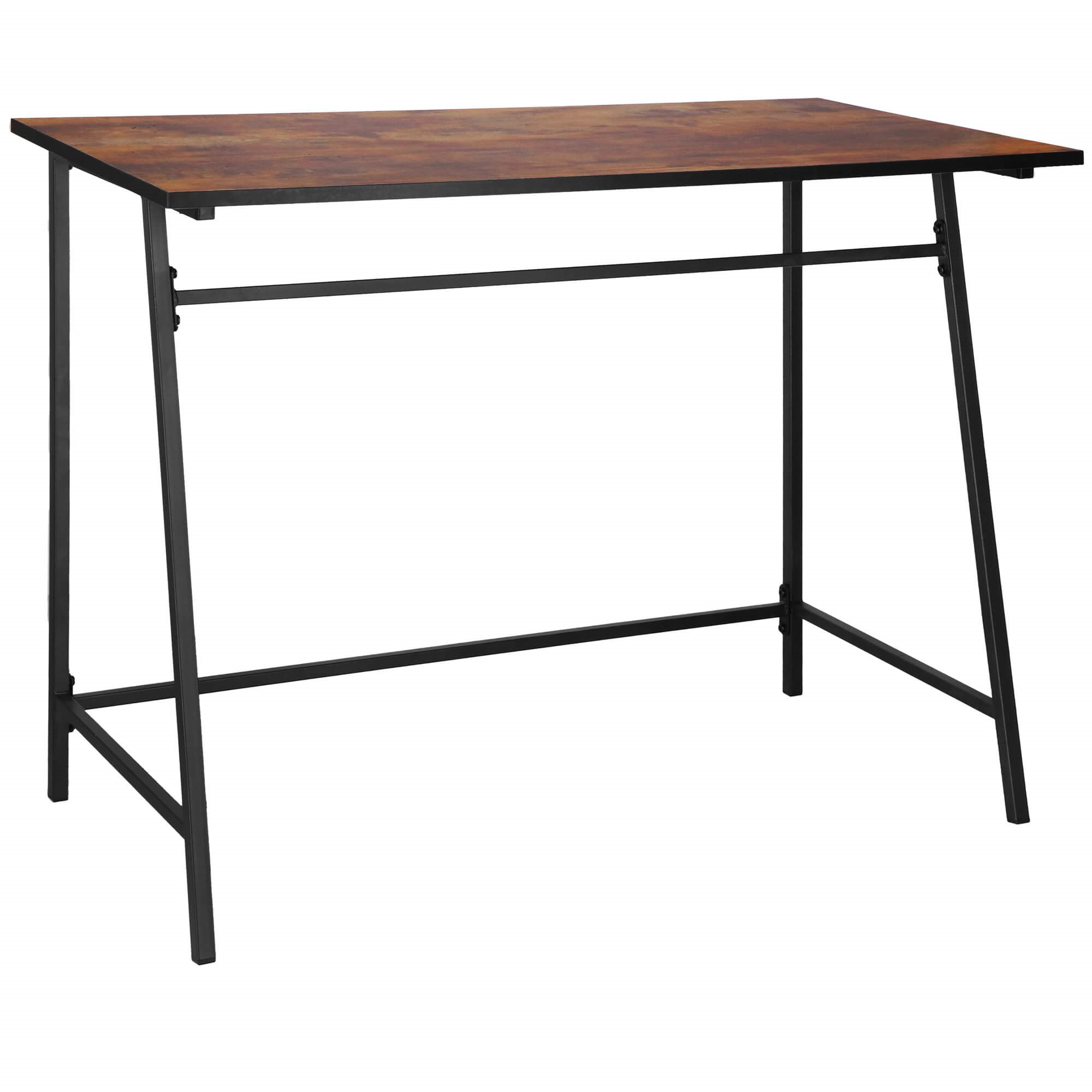 Rašomasis stalas springos hf0027, 100x50x76 cm, loft stilius