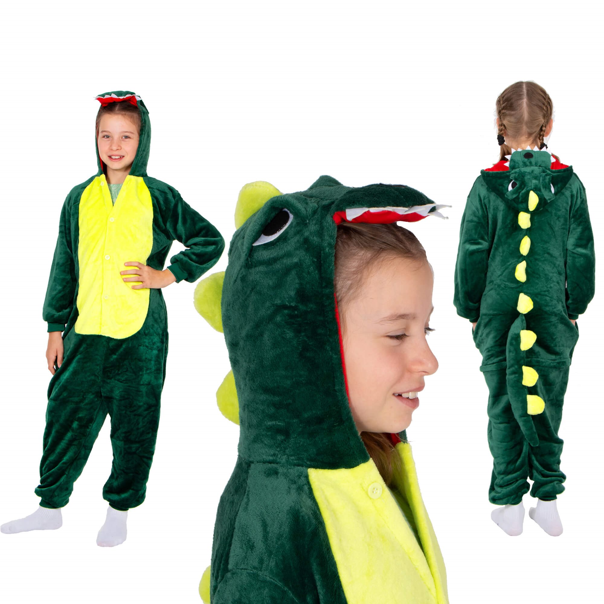 Kigurumi pižama vaikams springos drakono dizainas 110-120 cm 1
