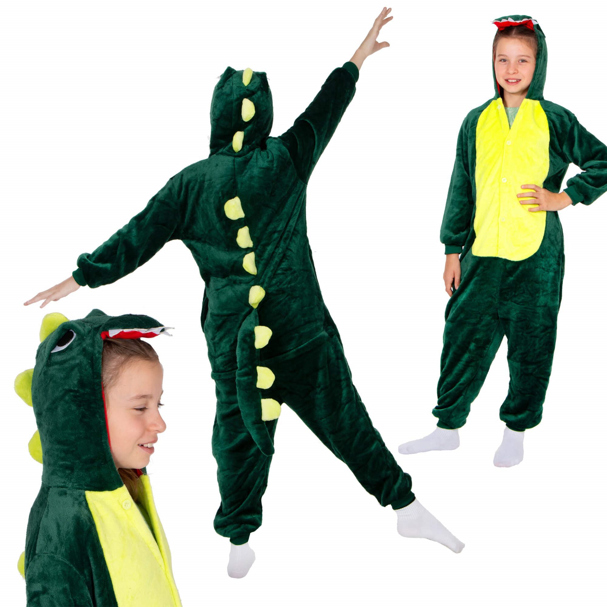 Kigurumi pižama vaikams springos drakono dizainas 110-120 cm 2