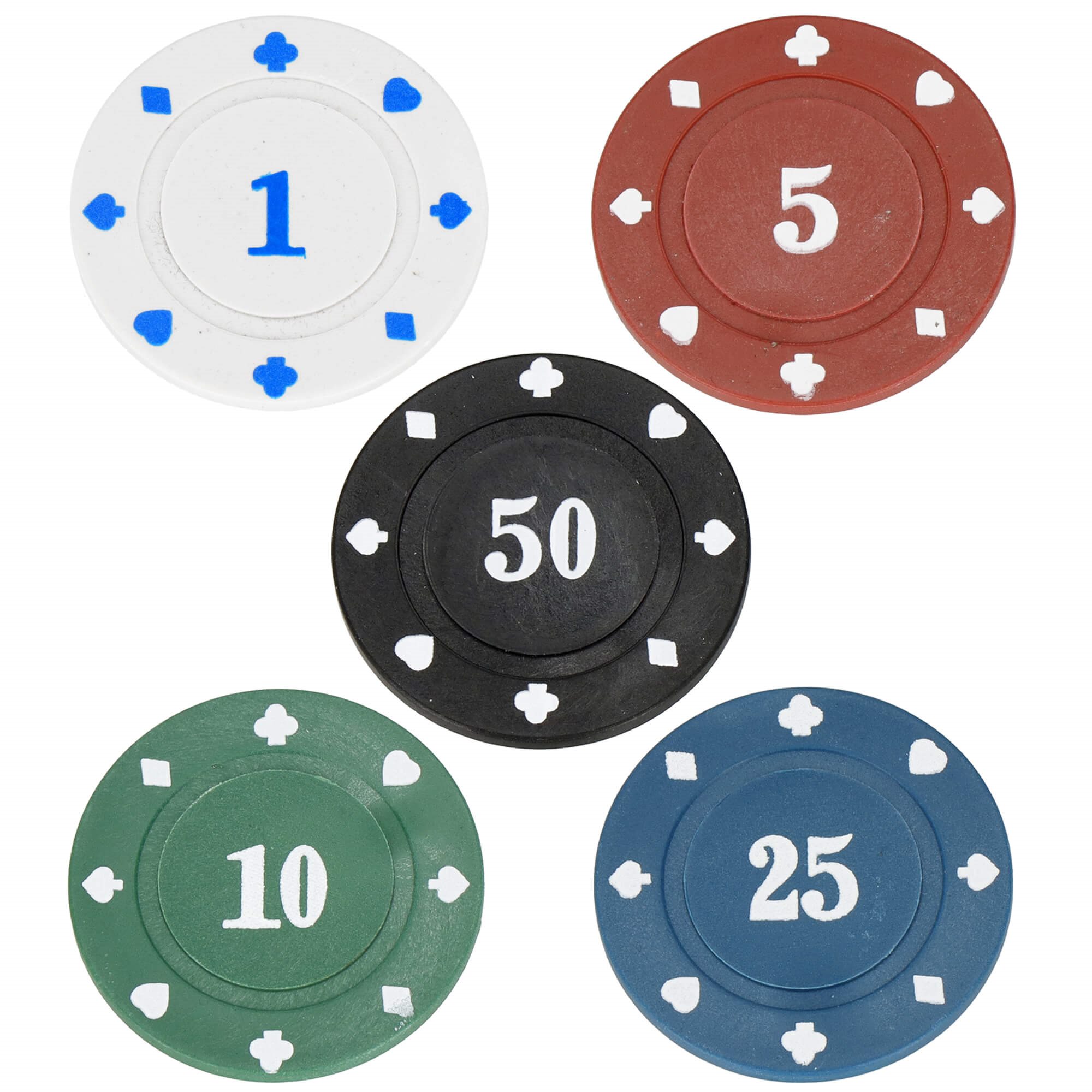 Pokerio rinkinys springos su žaidimo kilimėliu ir 500 žetonų