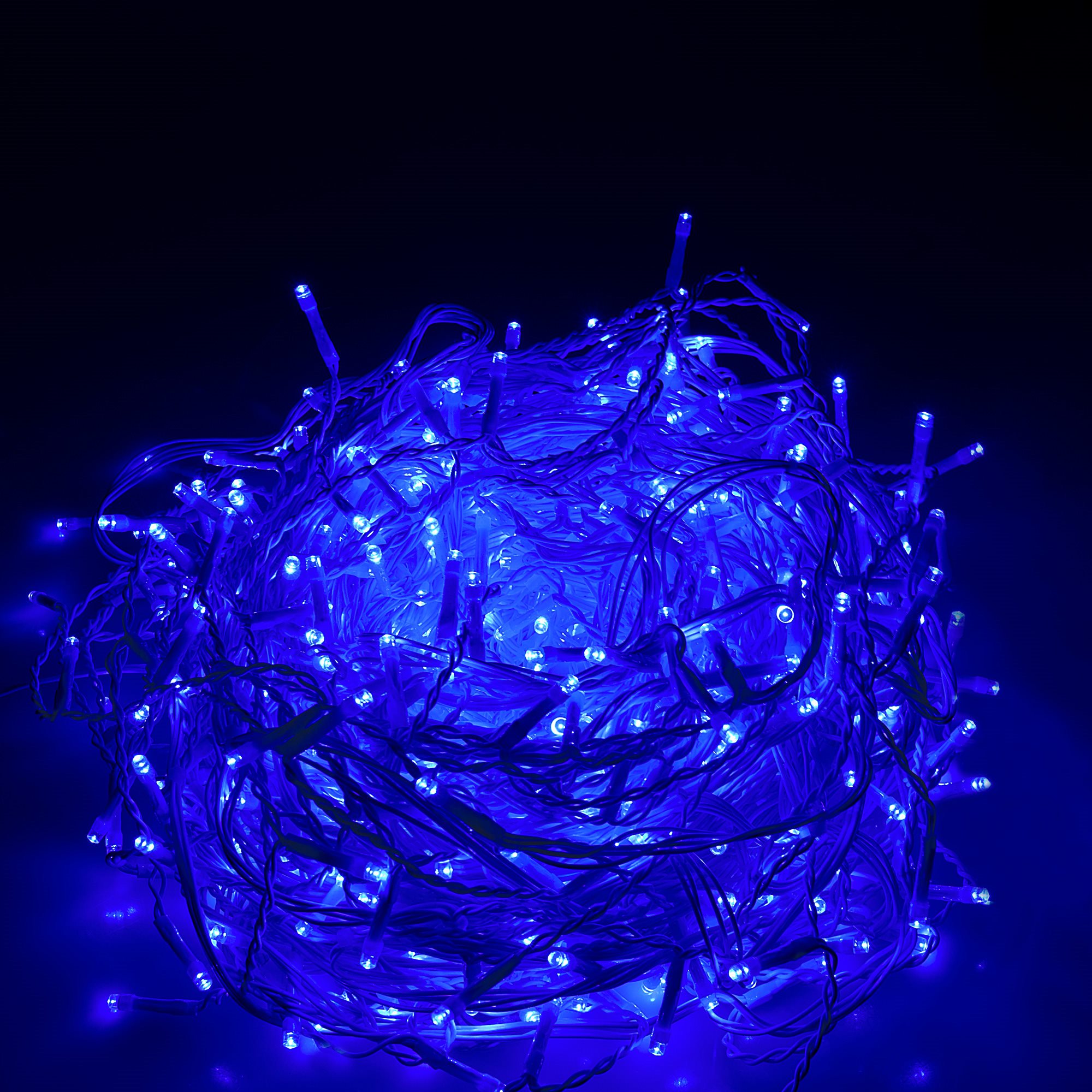 Mėlyna led girlianda varvekliai 300 led 3