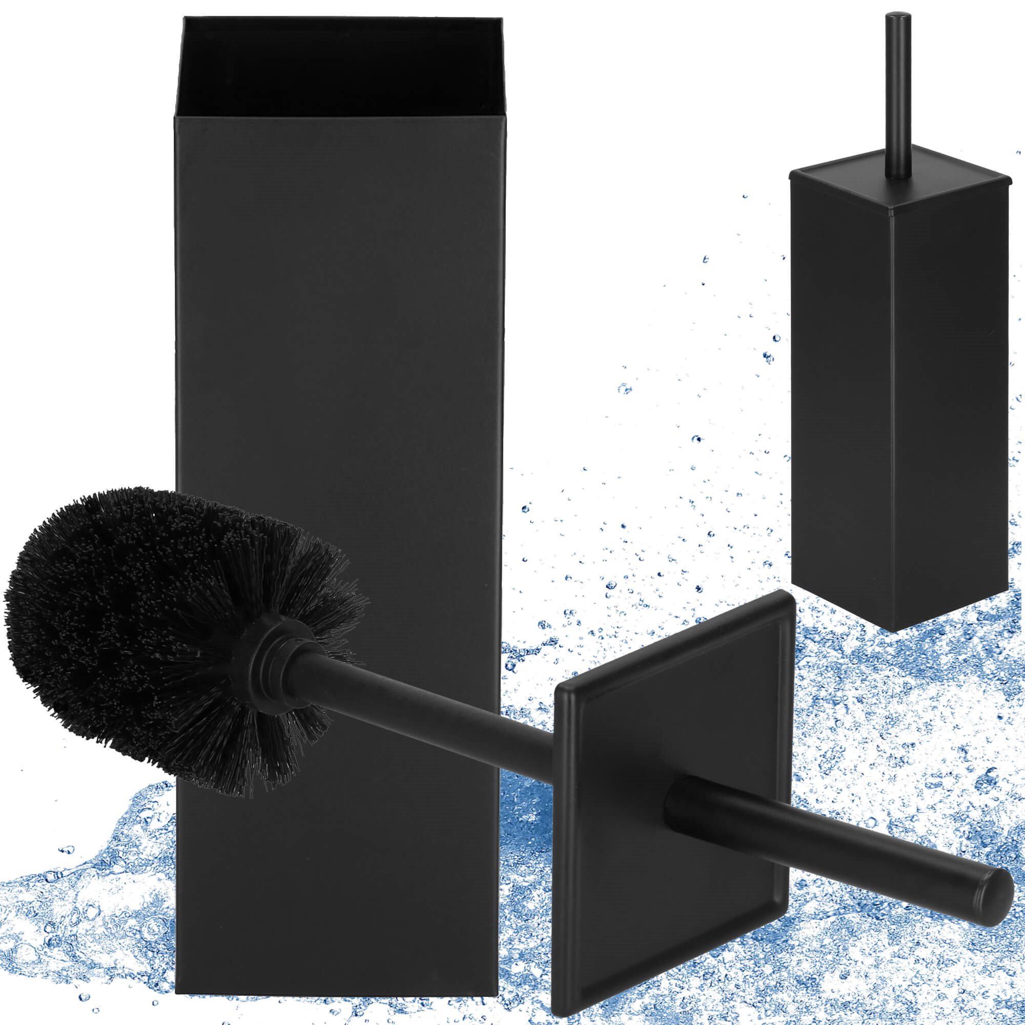 Tualeto šepetys springos tb0022, metalinis, juodas