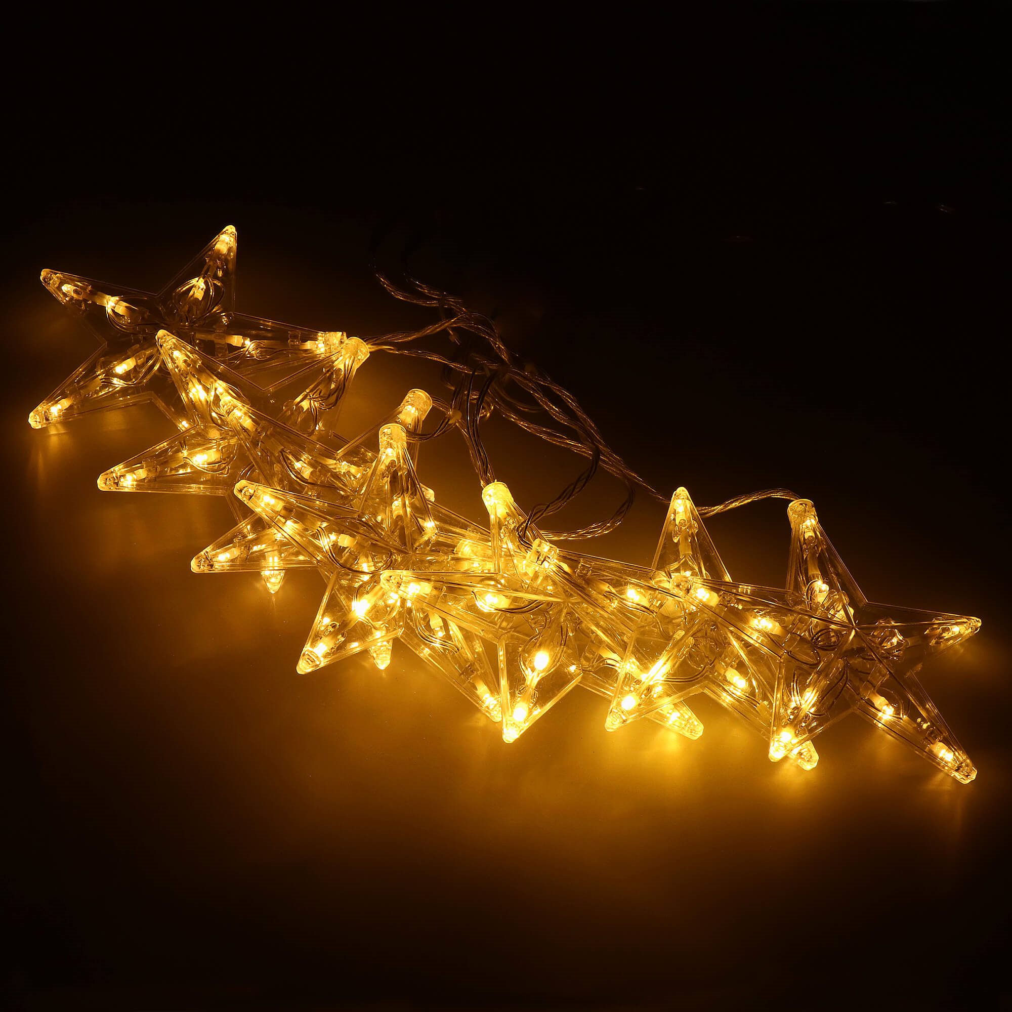 Šviesos užuolaida springos 70 led šilta balta