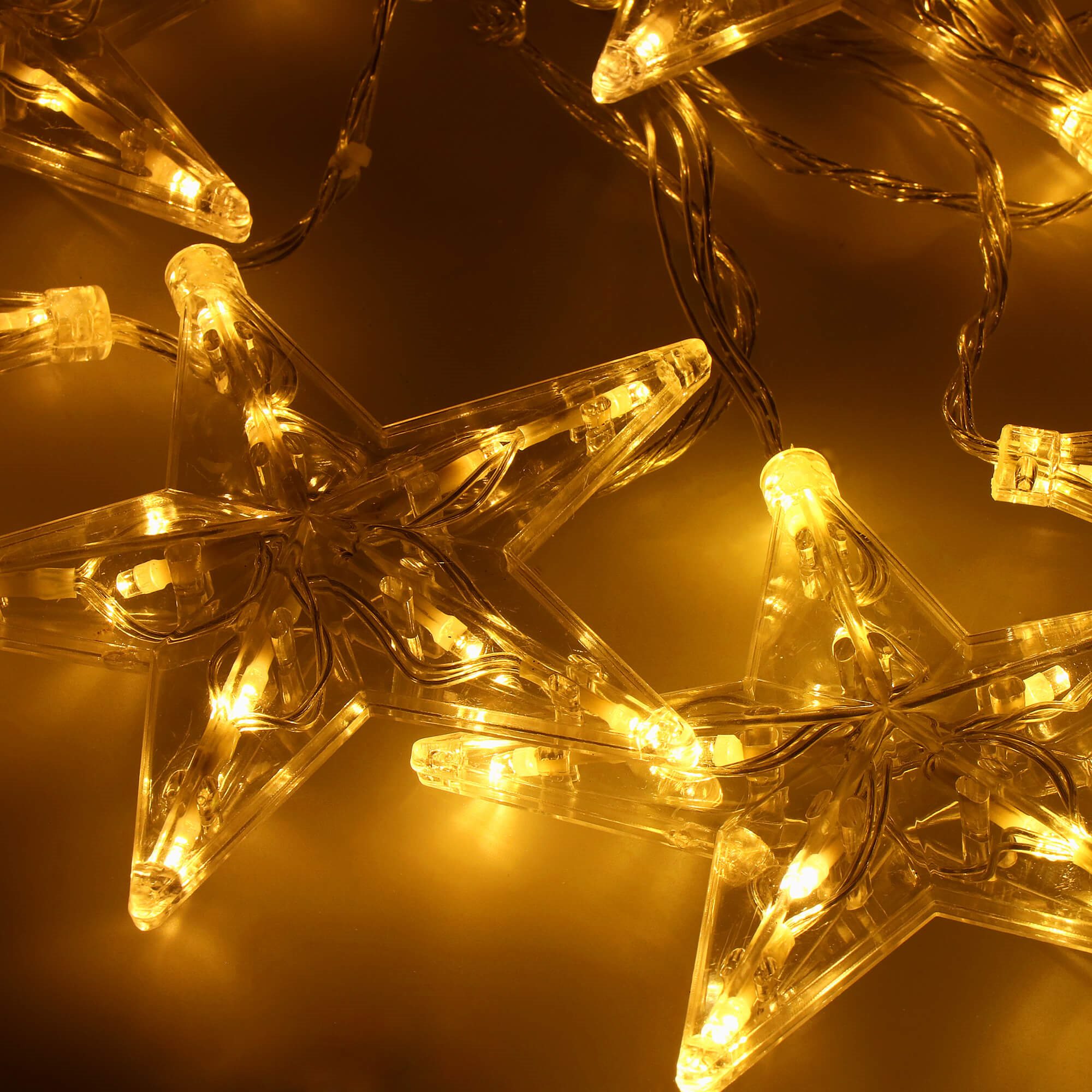 Šviesos užuolaida springos 70 led šilta balta