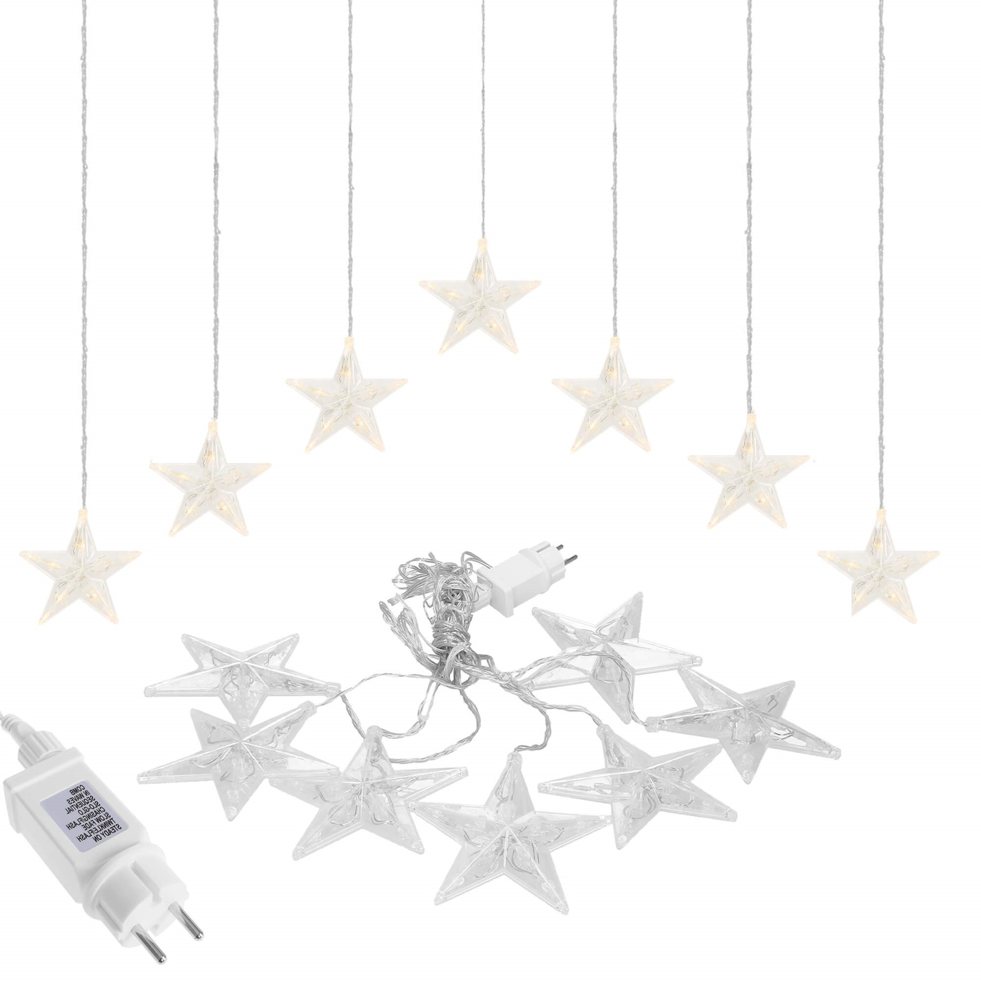 Šviesos užuolaida springos 70 led šilta balta