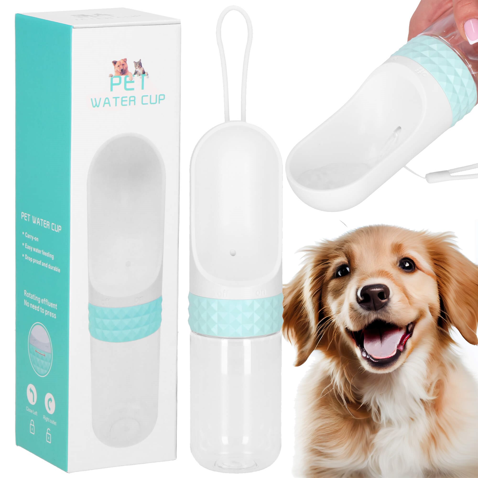 Šunų vandens butelis springos pa0298 350 ml 3