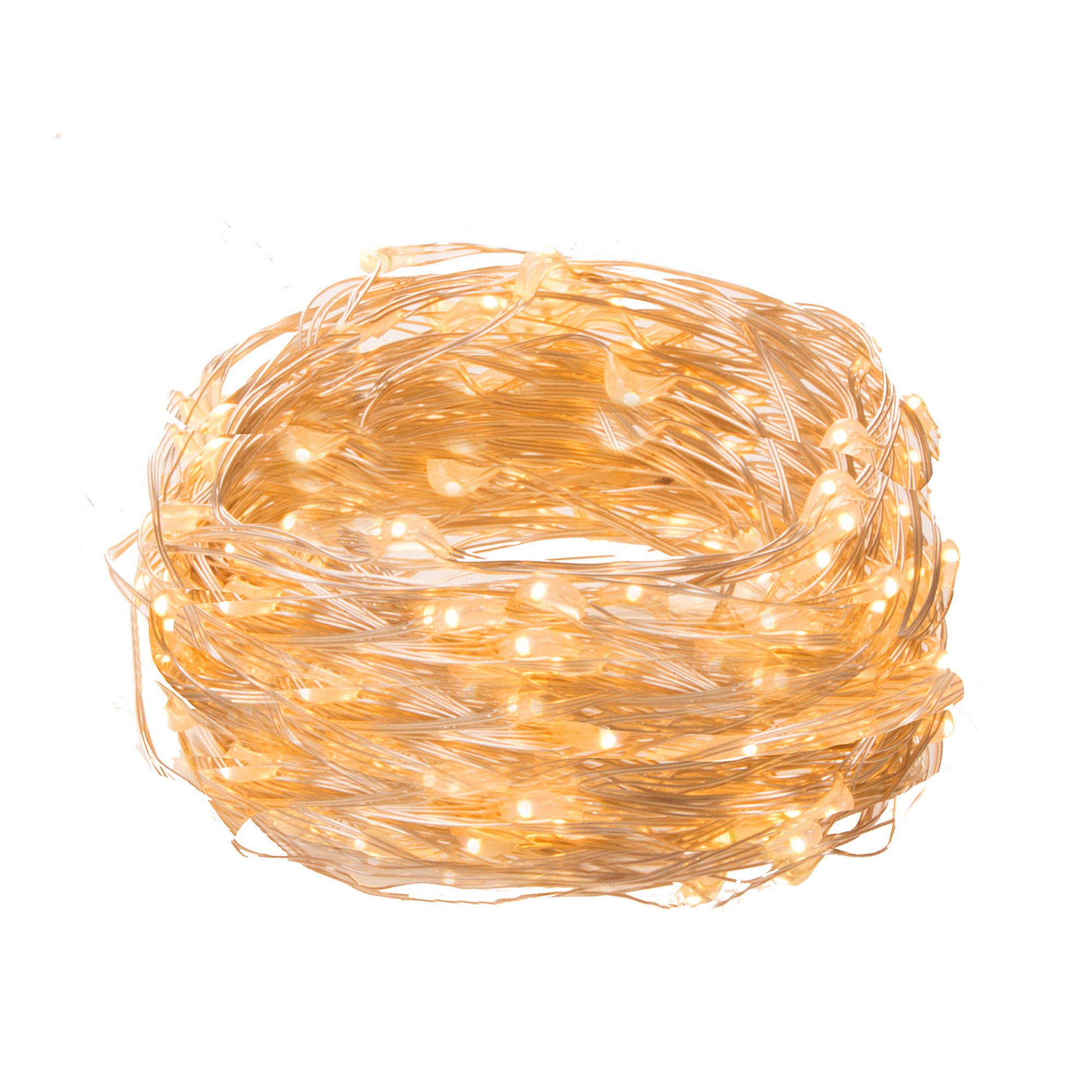 Mikrolempų girlianda 10 led, šilta balta