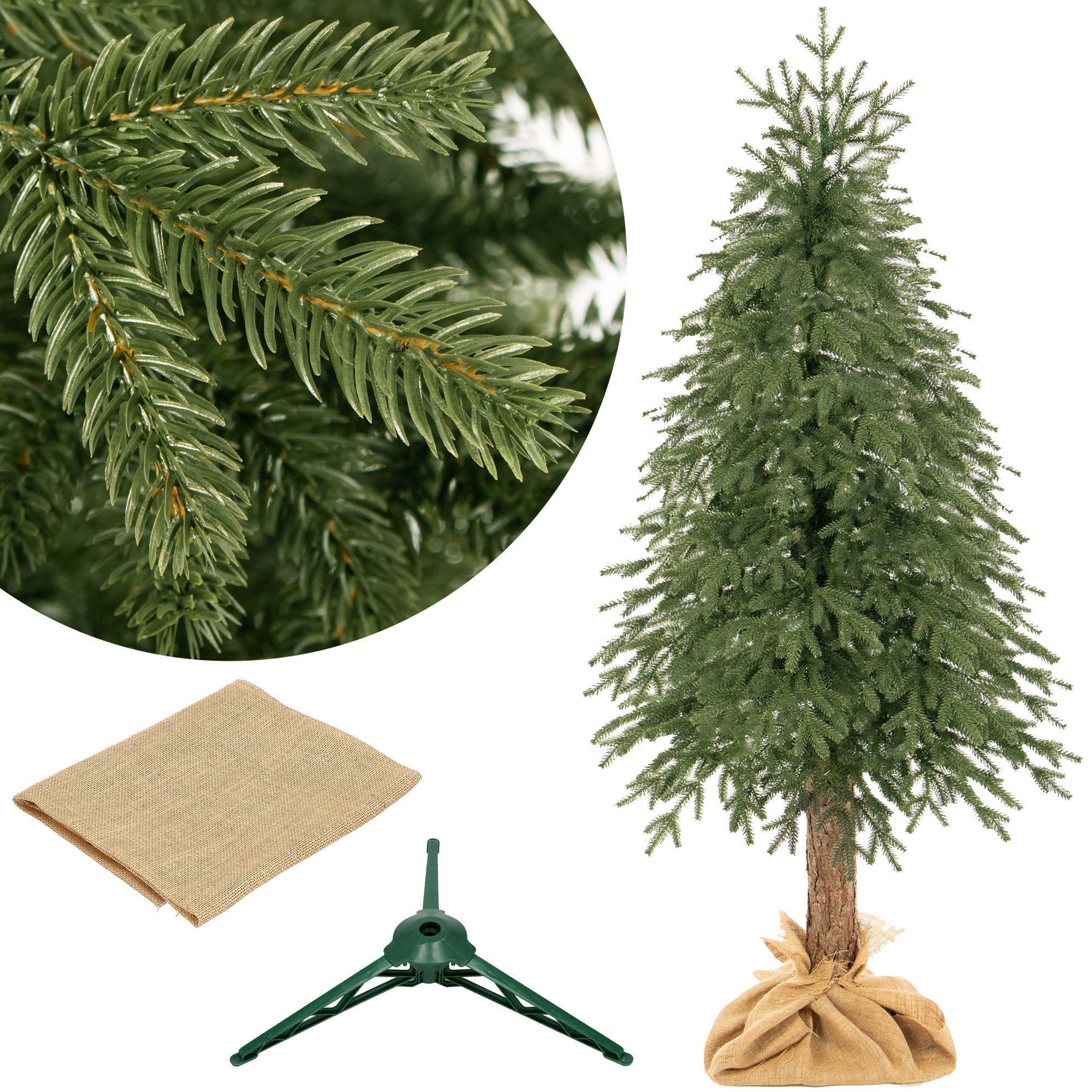 Dirbtinė eglutė ant kamieno springos lux 220 cm 1