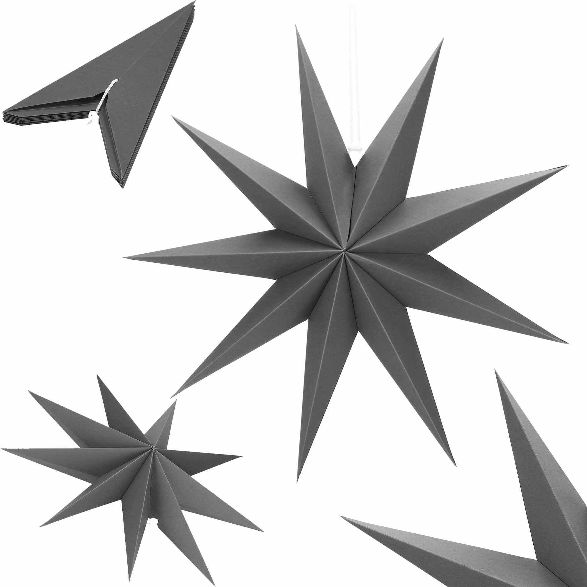 Dekoratyvinė popierinė žvaigždė springos, 60 cm