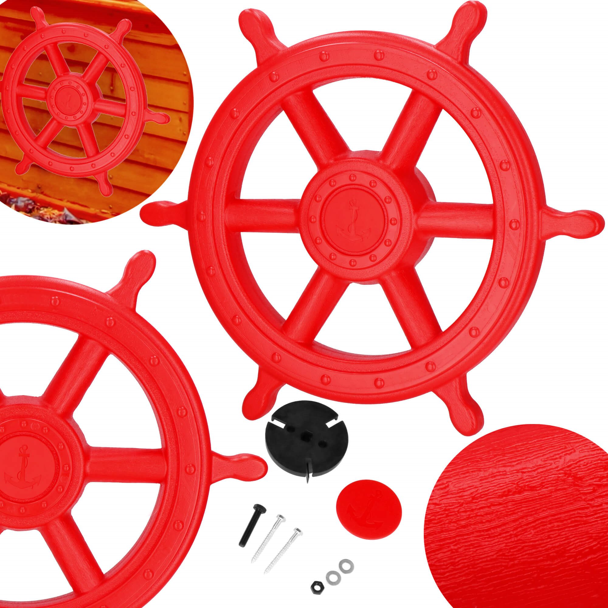 Vairas vaikų žaidimų aikštelei springos kg0038, raudonas, 53 cm 2