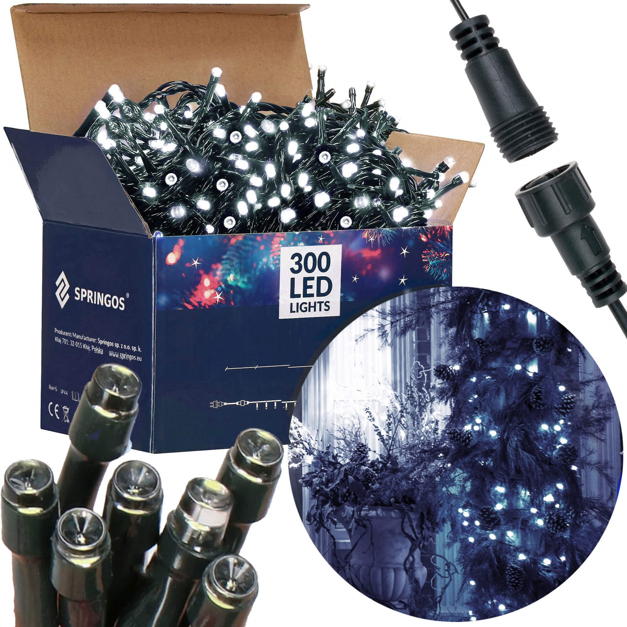 Kalėdinės girliandos springos 300 led 1