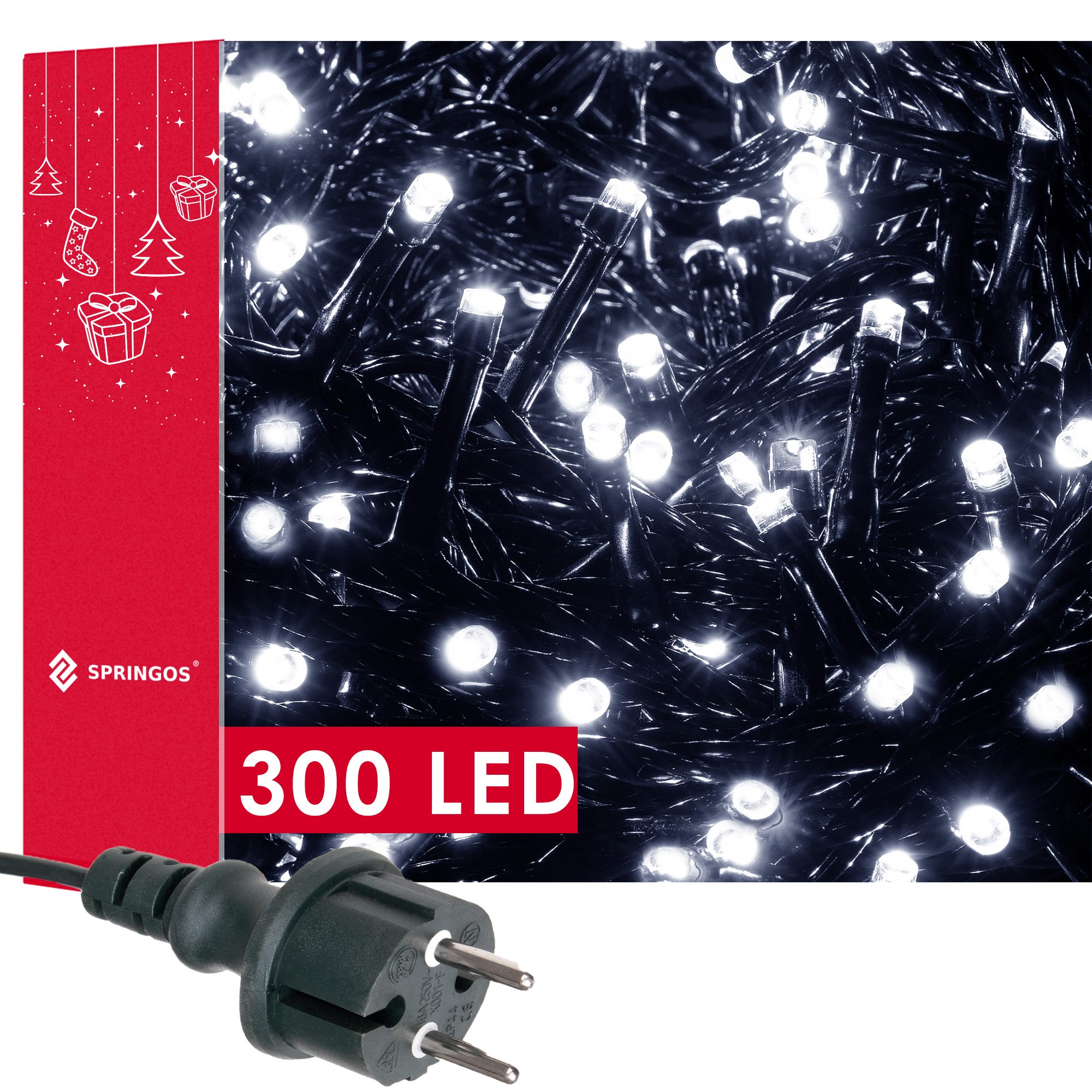 Kalėdinės girliandos springos 300 led