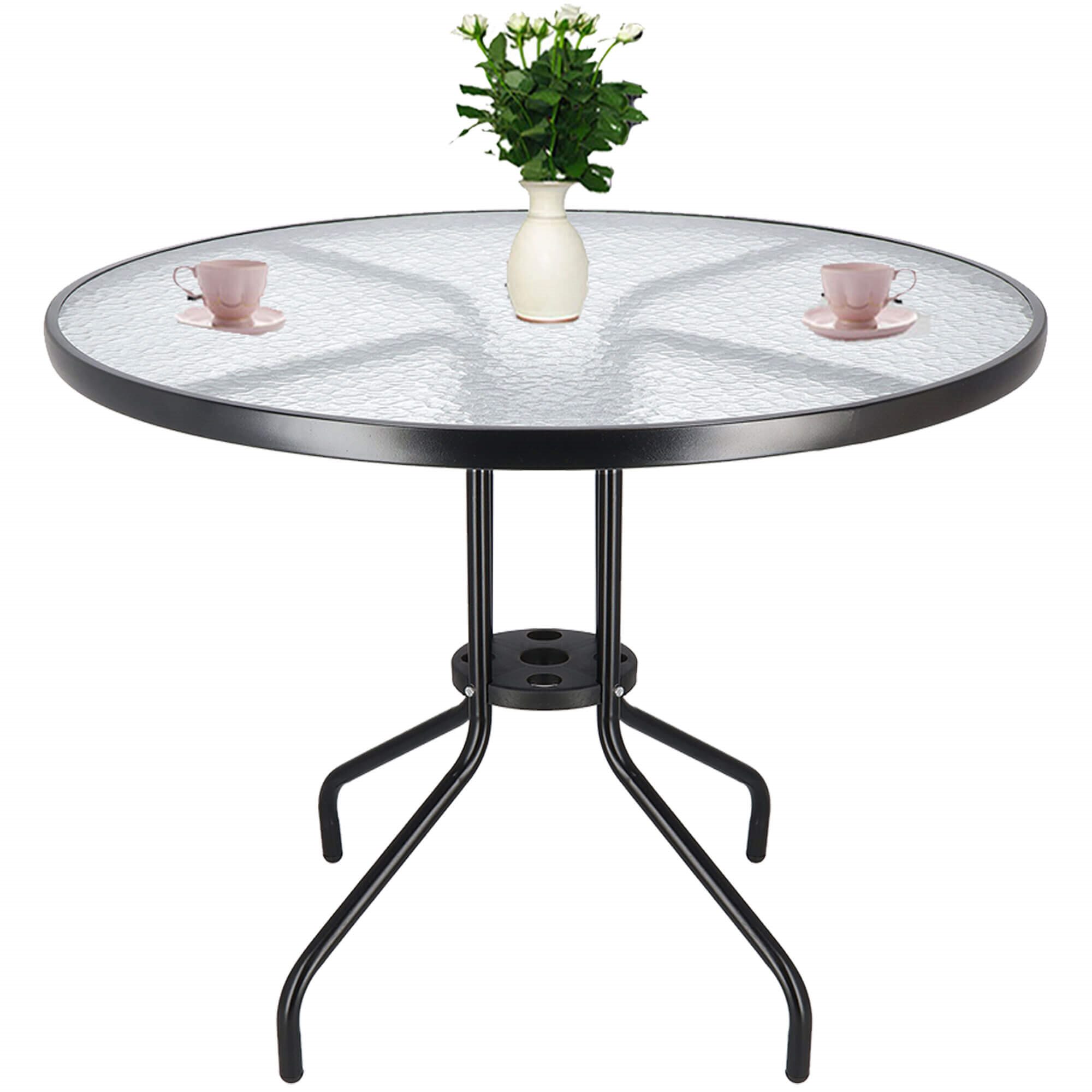 Sodo stalas Springos 90 cm juodas 3