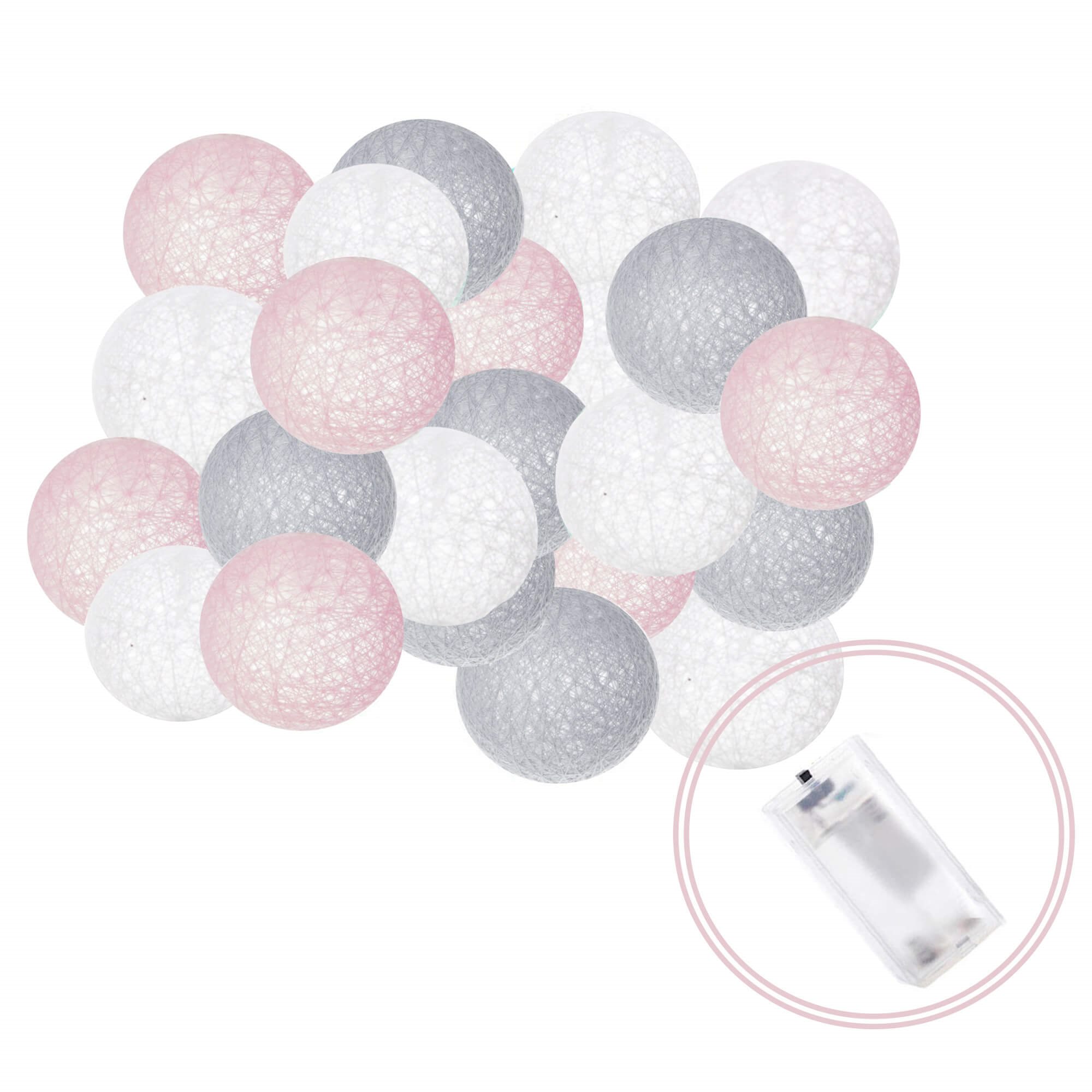 Dekoratyvinė girlianda 20 led šilta balta 4,1 m