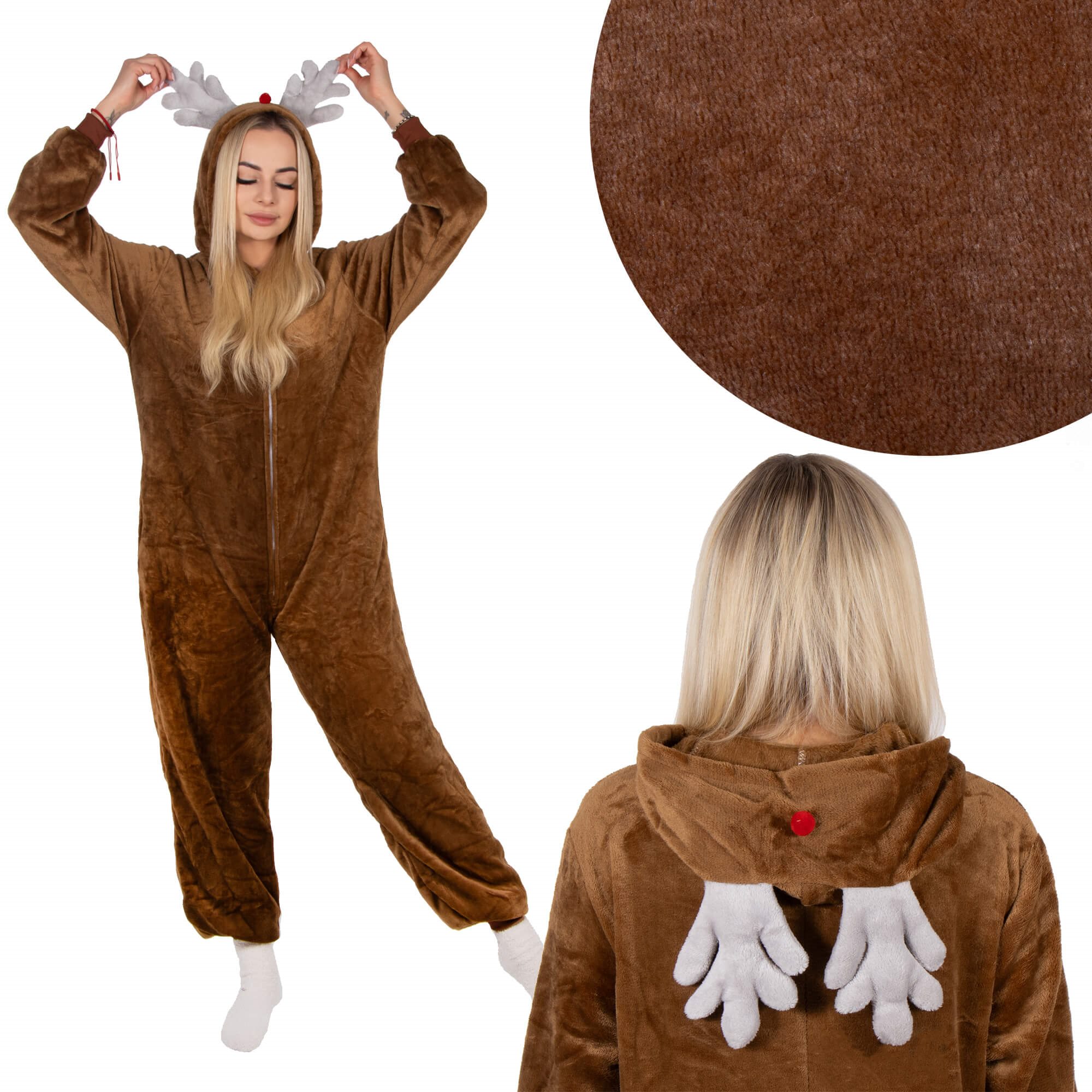 Kigurumi pižama su elnio raštu springos, dydis s